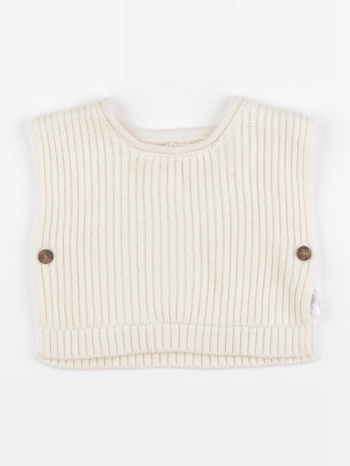Vertbaudet - pull blanc - 3 mois