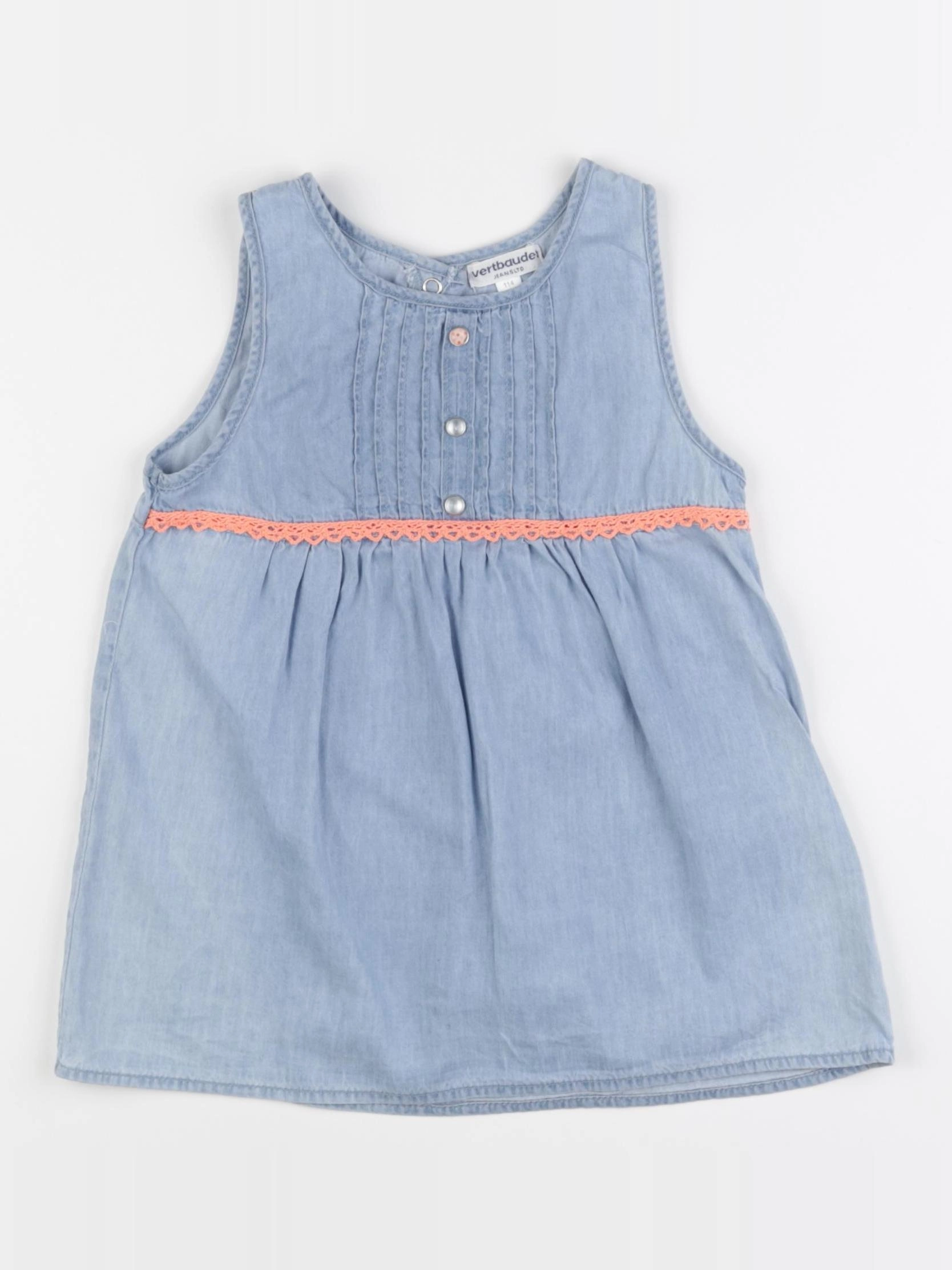 Vertbaudet - robe bleu - 6 ans