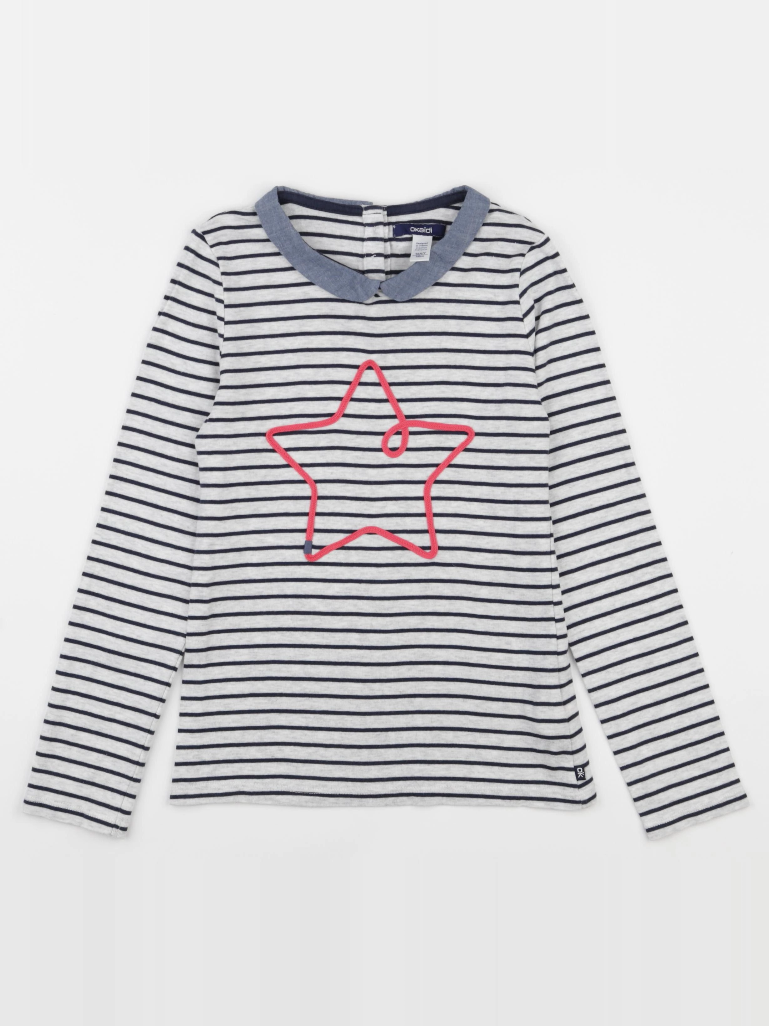 Okaidi - tee-shirt gris - 10 ans