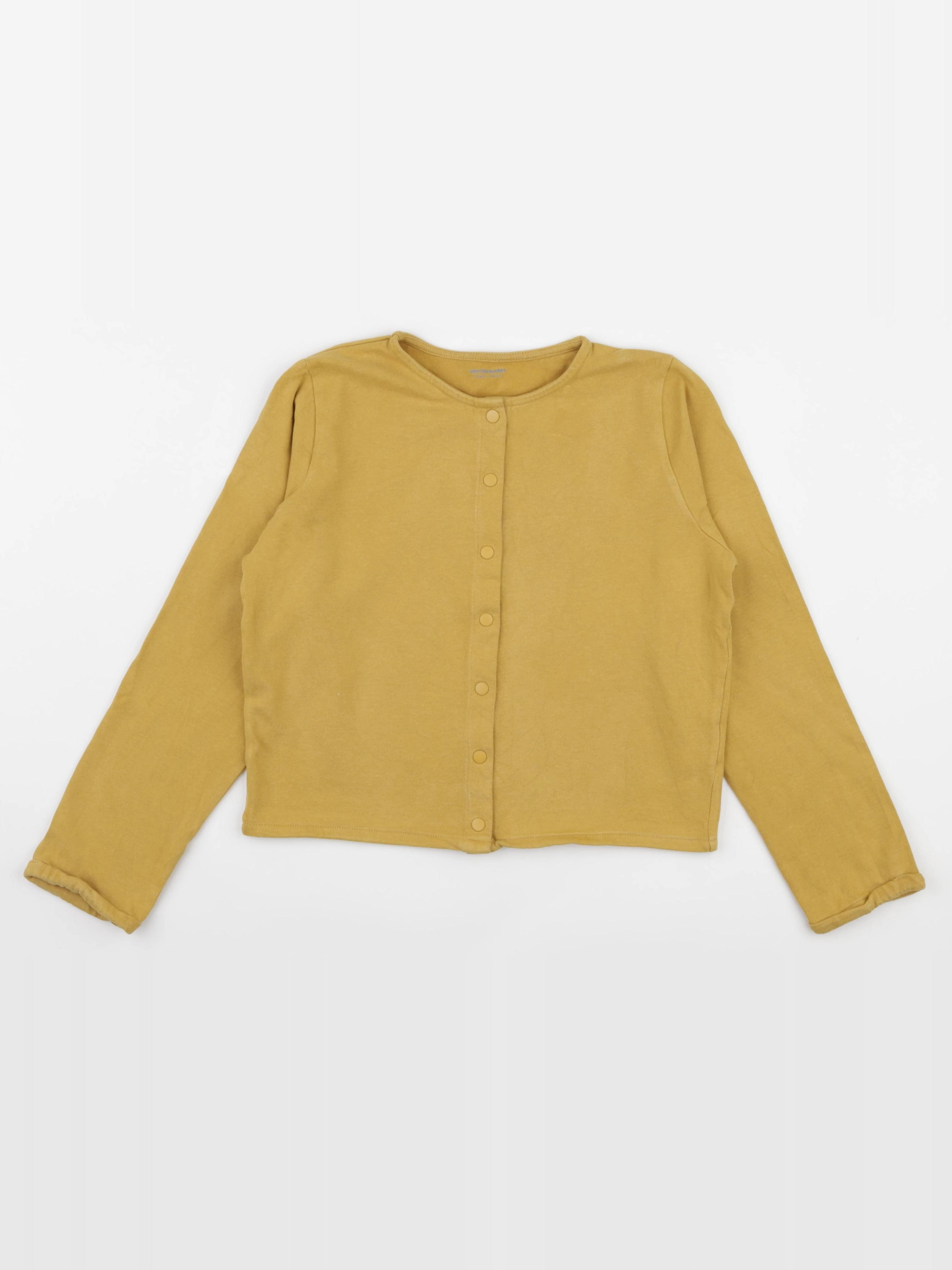 Vertbaudet - sweat jaune - 10 ans