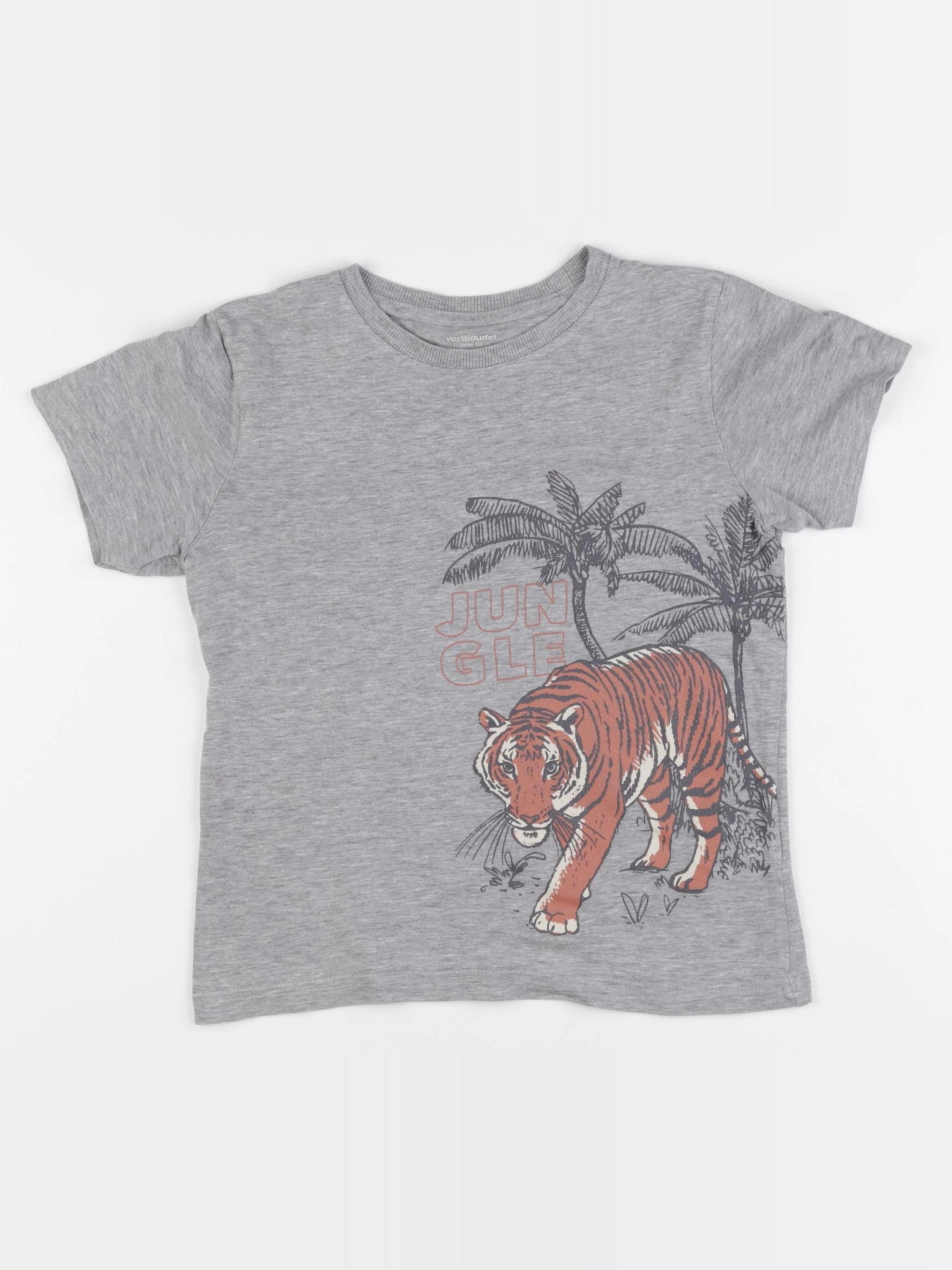 Vertbaudet - tee-shirt gris - 8 ans
