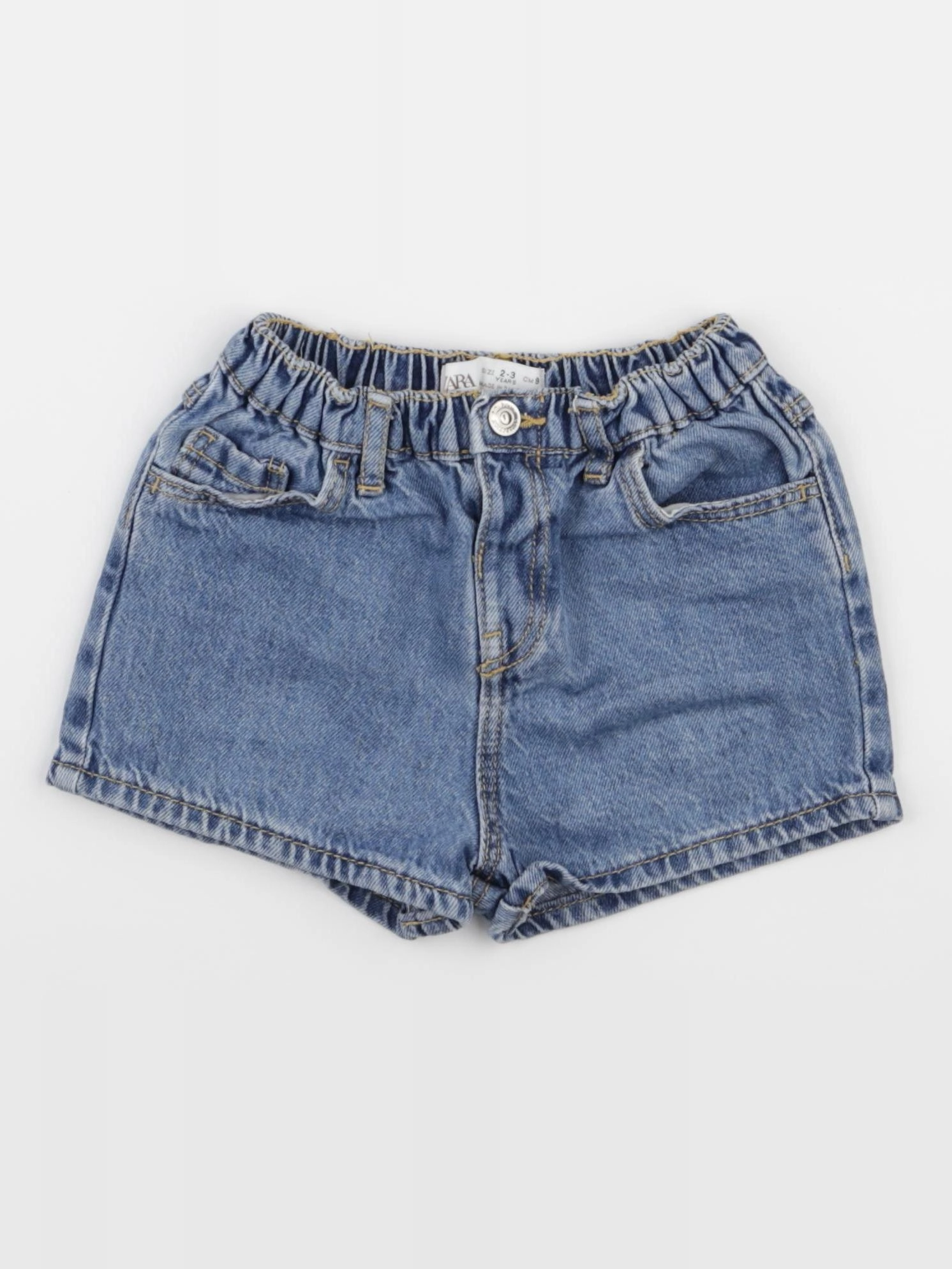 Zara - short bleu - 2/3 ans