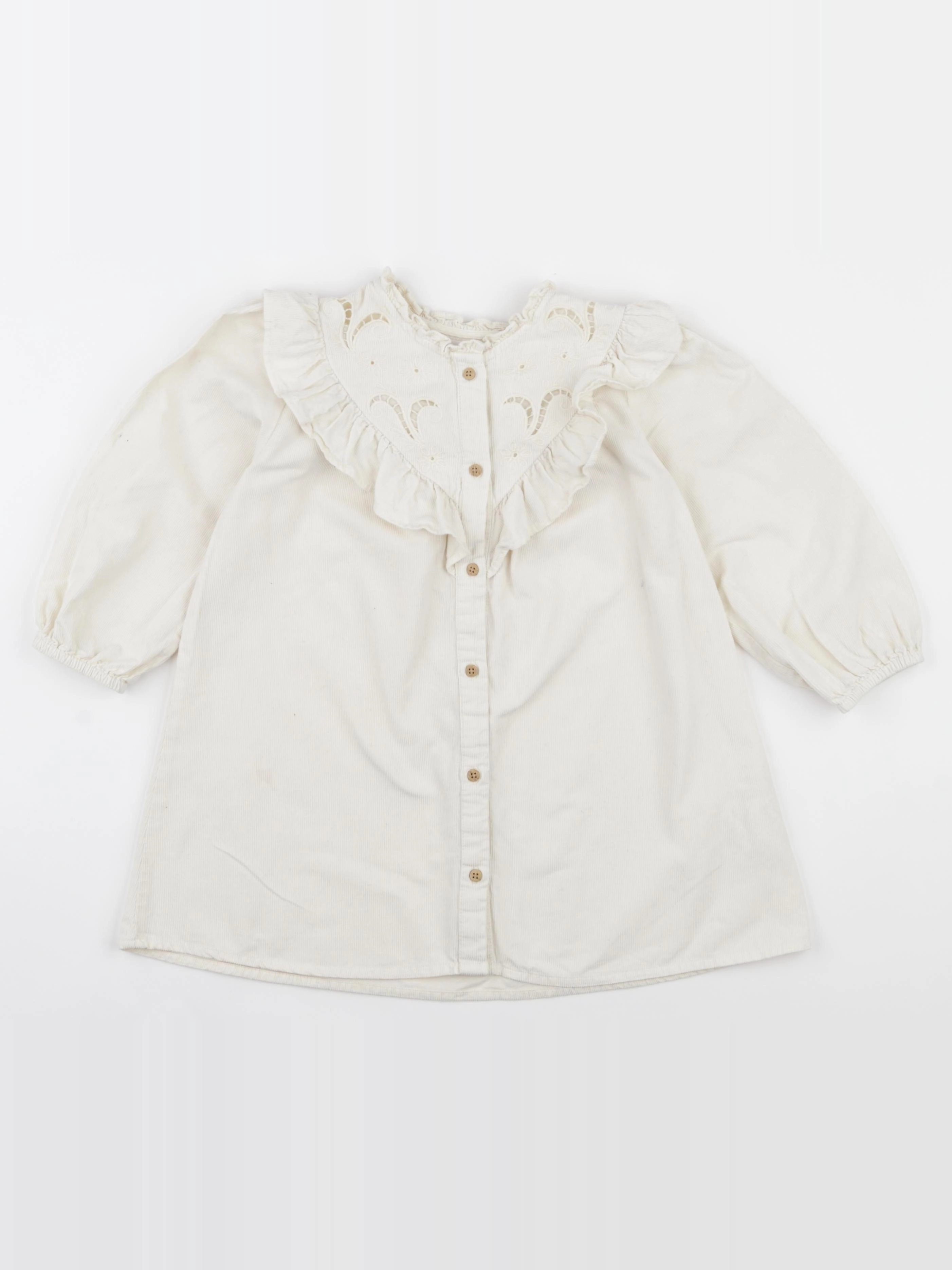 Zara - robe blanc - 3/4 ans
