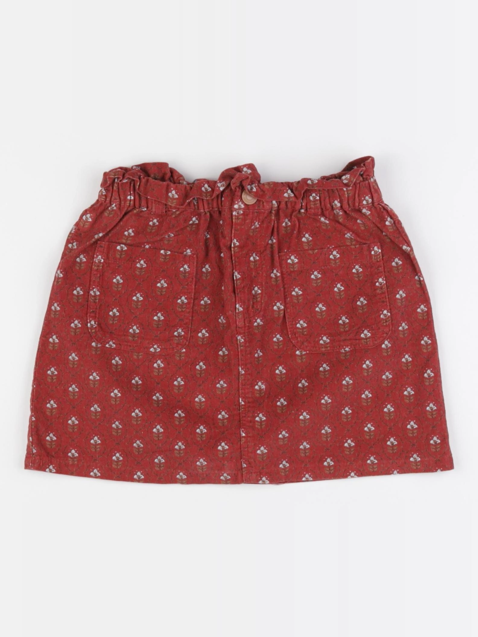 Vertbaudet - jupe rouge - 7 ans