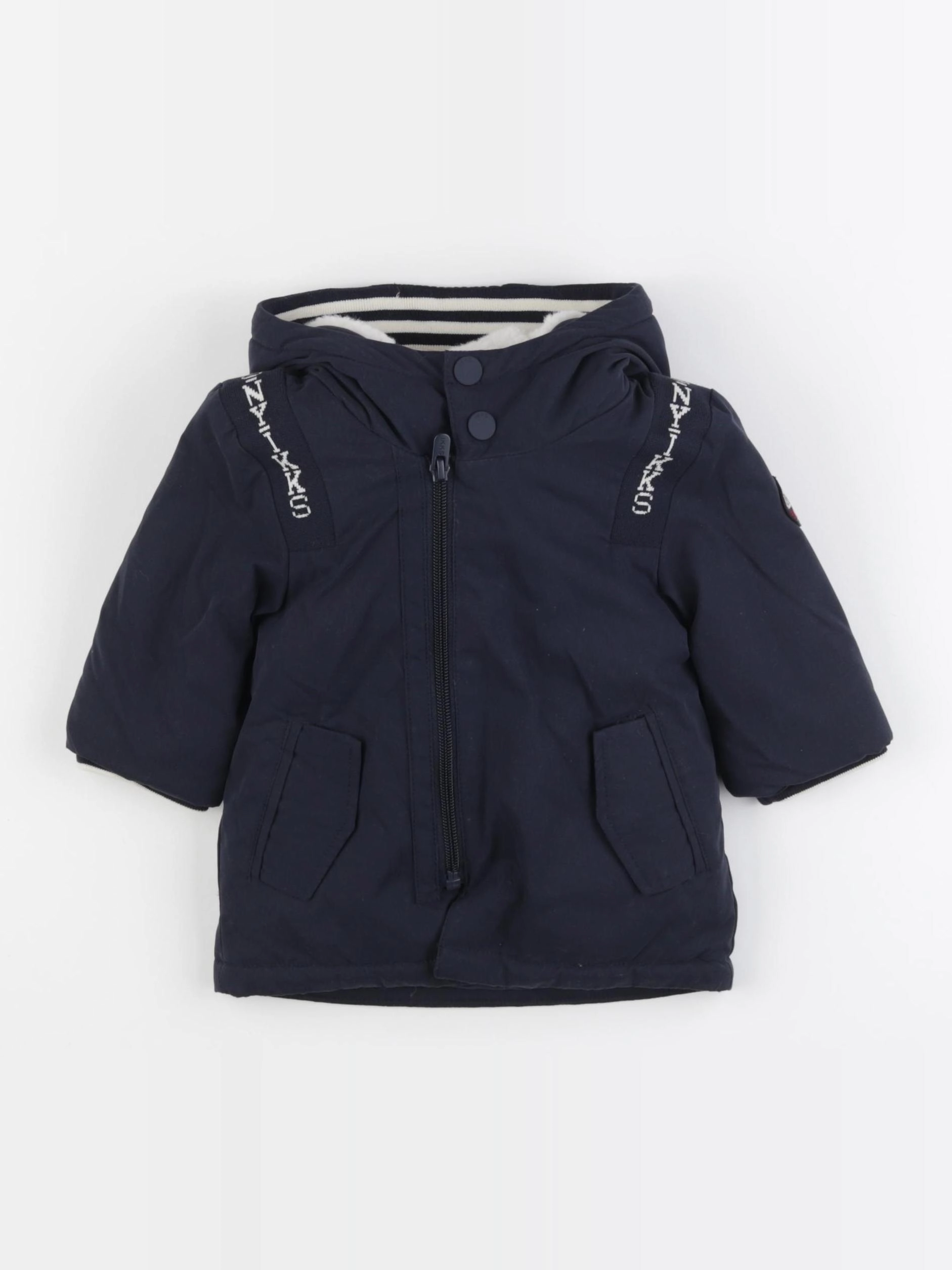 IKKS - parka bleu - 6 mois