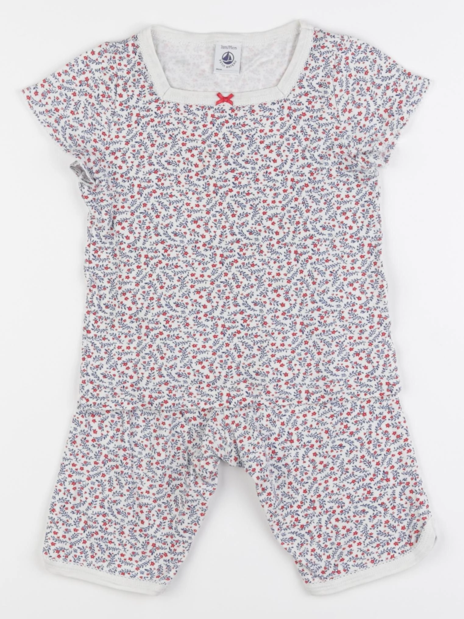 Petit Bateau - pyjama coton multicolore - 3 ans