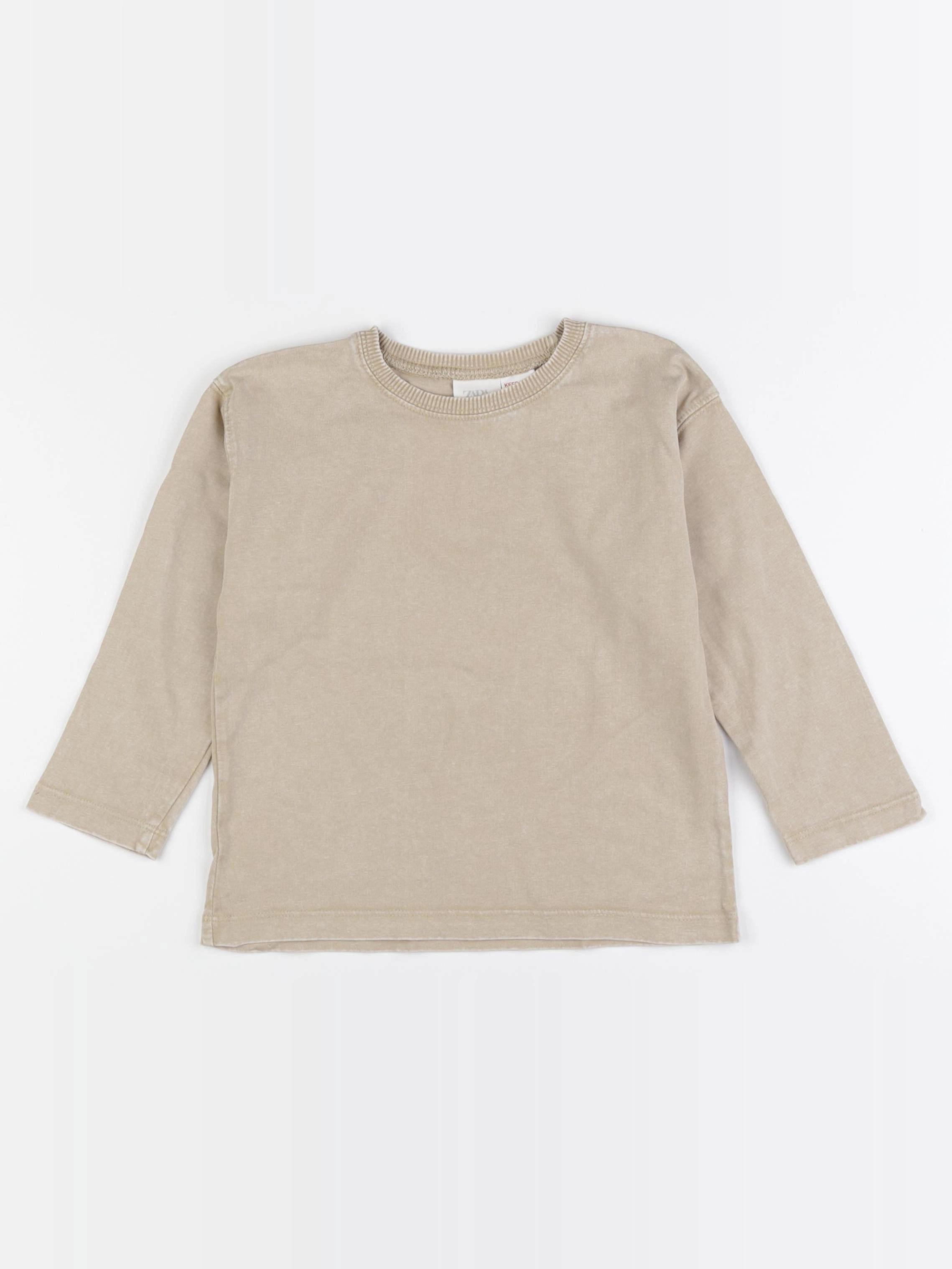 Zara - tee-shirt marron - 3/4 ans
