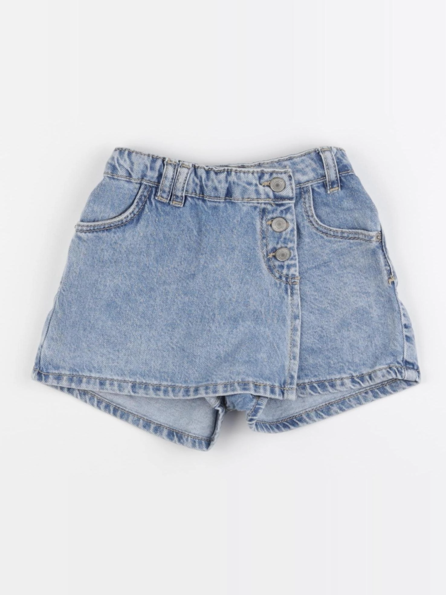 Zara - jupe short bleu - 3/4 ans