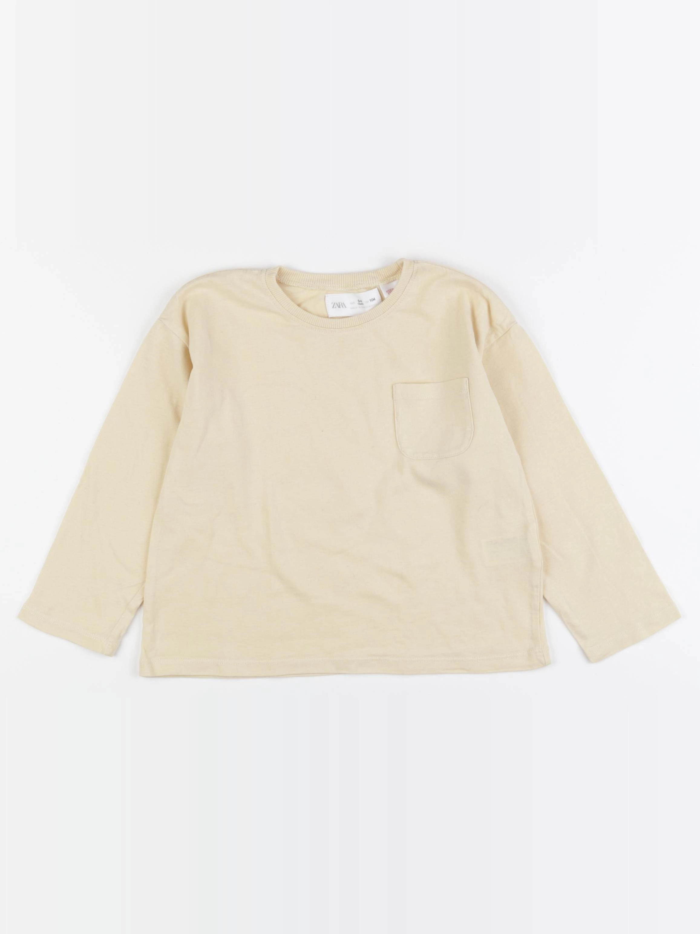 Zara - tee-shirt beige - 3/4 ans
