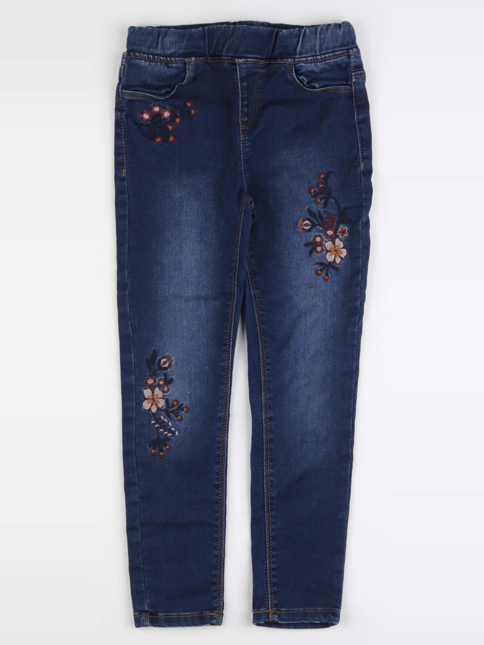 Vertbaudet - jegging bleu - 7 ans