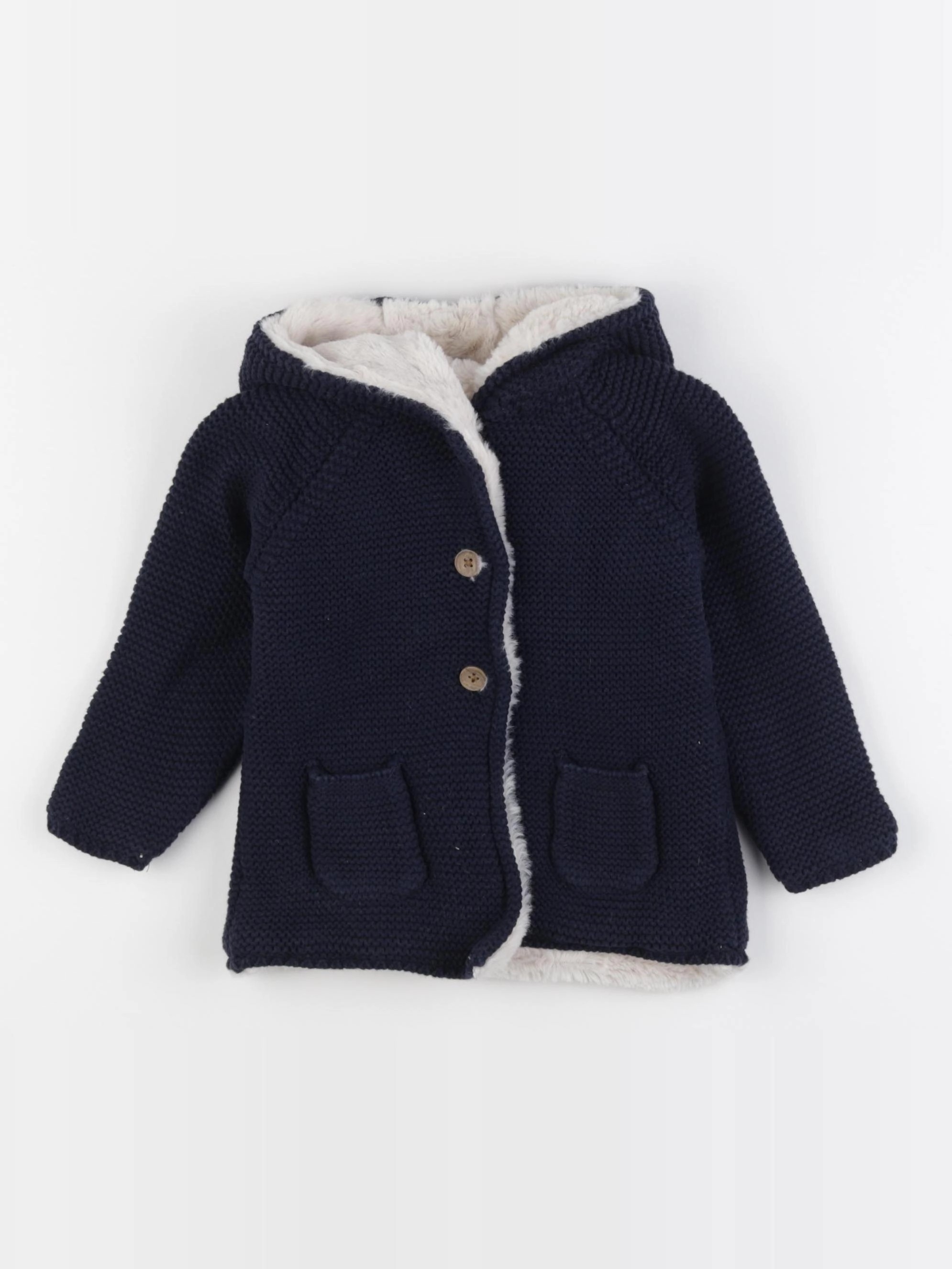 Vertbaudet - gilet bleu - 2 ans
