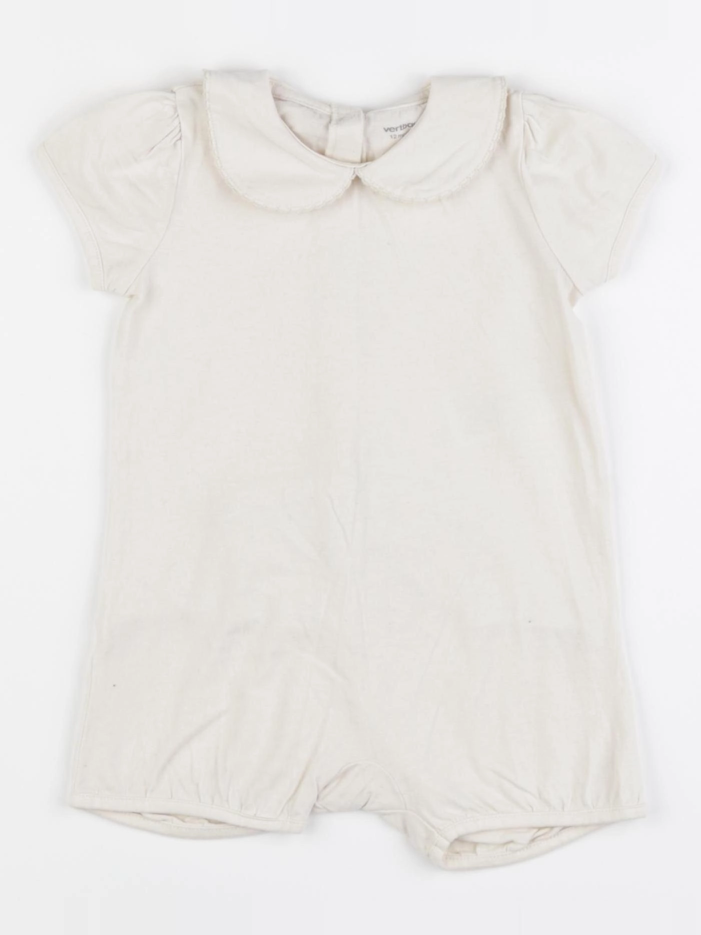 Vertbaudet - combinaison beige - 12 mois