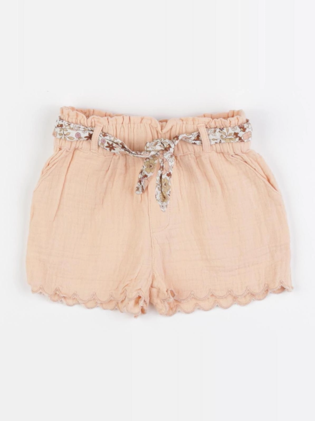 Vertbaudet - short orange - 12 mois