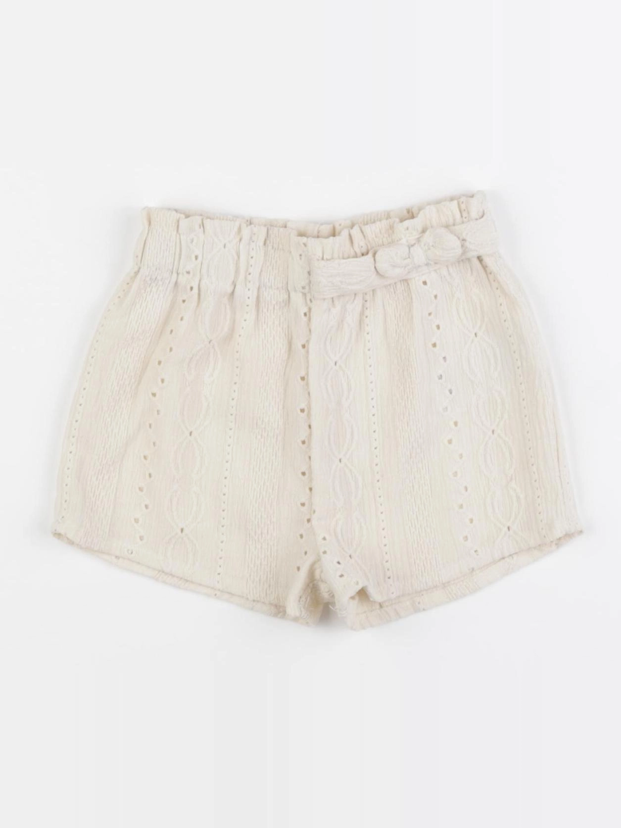 Vertbaudet - short beige - 12 mois