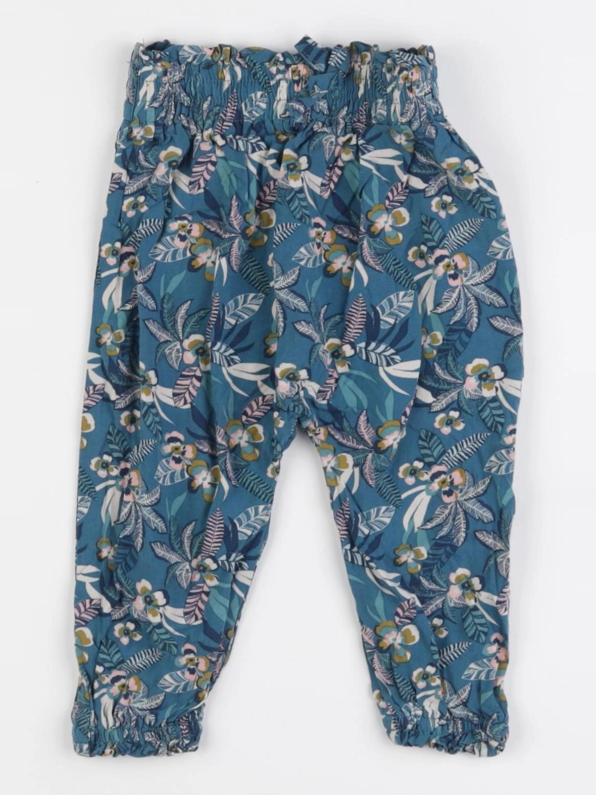 Vertbaudet - pantalon bleu - 12 mois