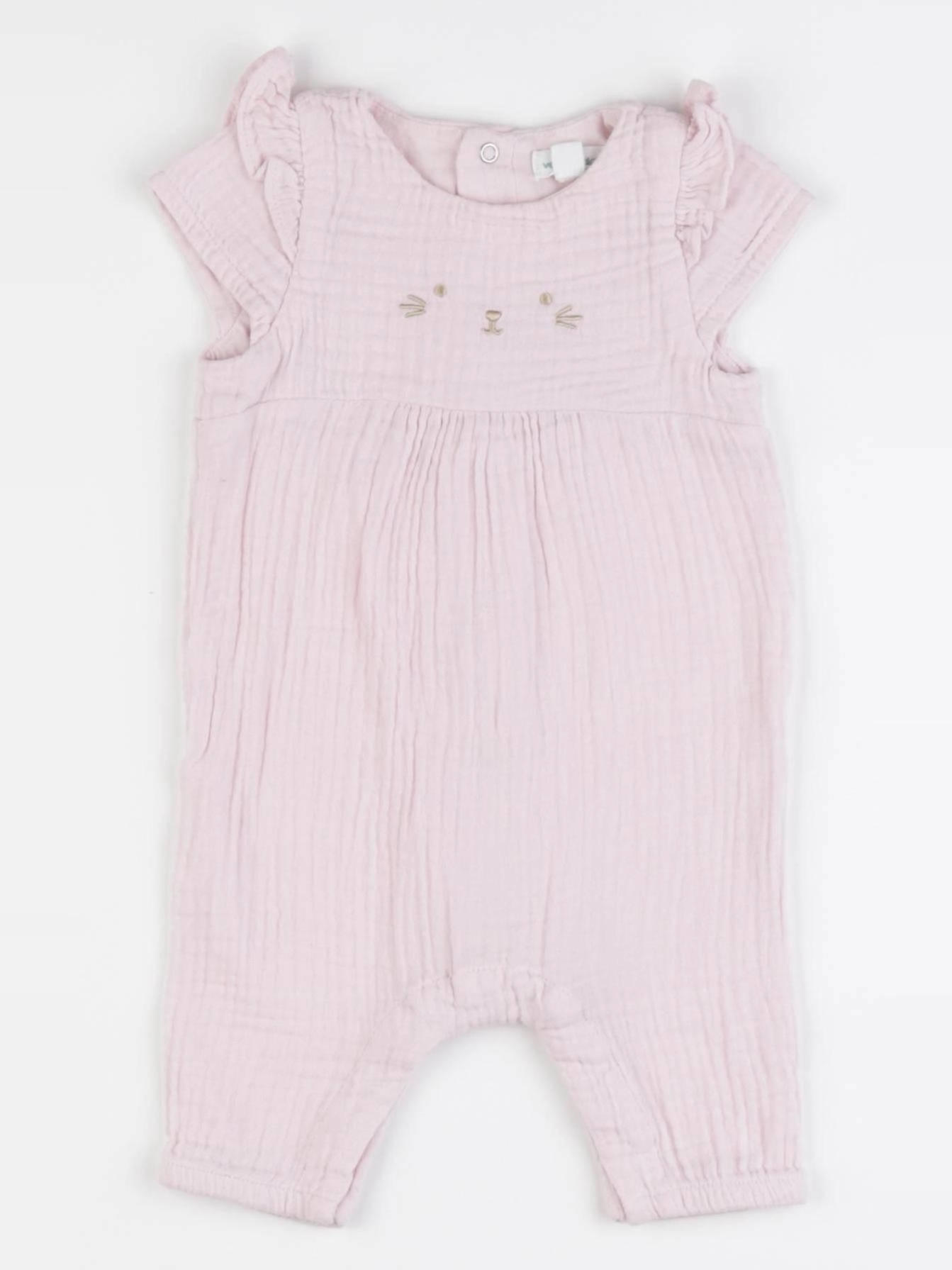 Vertbaudet - combinaison rose - 1 mois