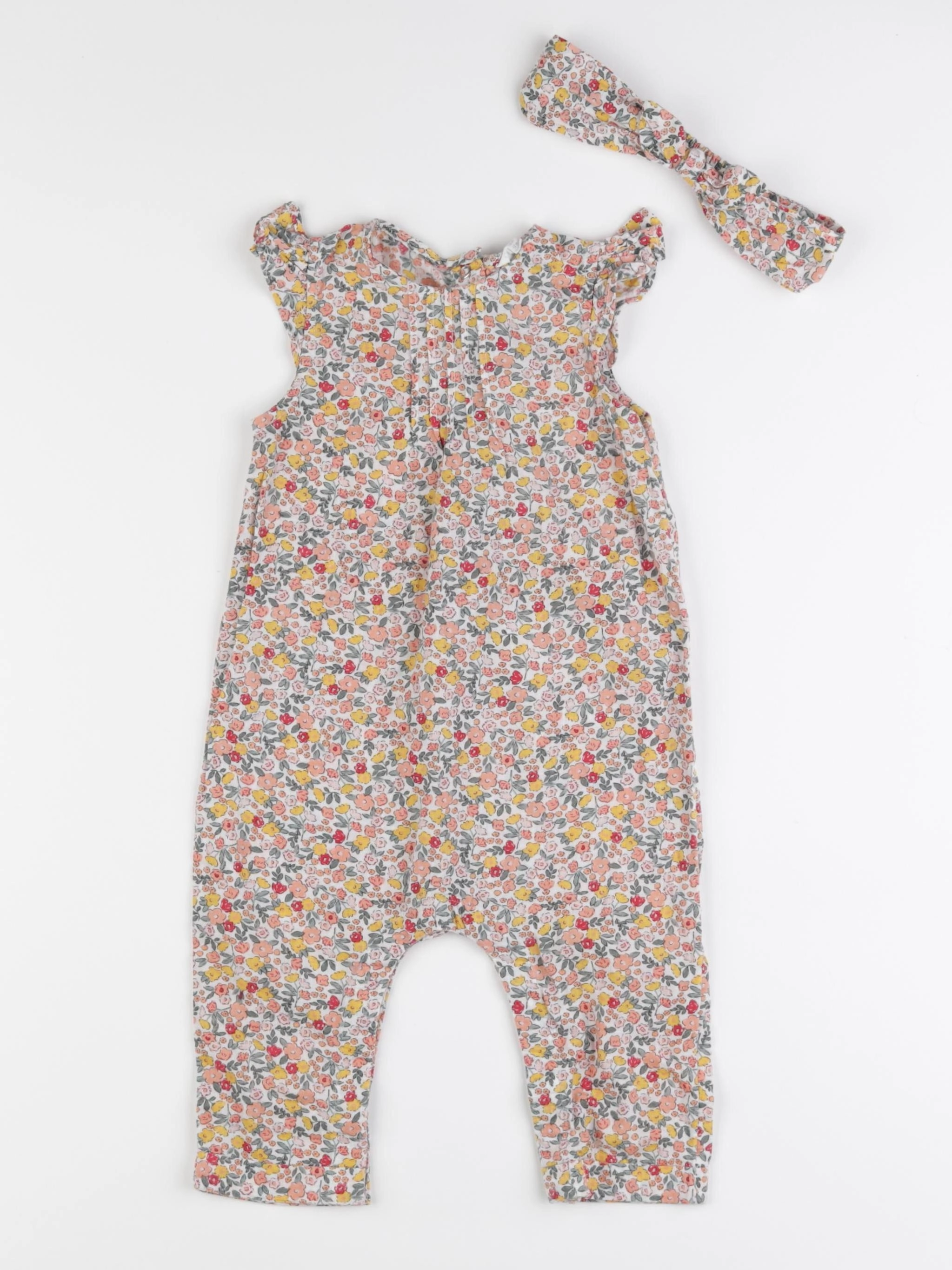 Vertbaudet - combinaison multicolore - 12 mois