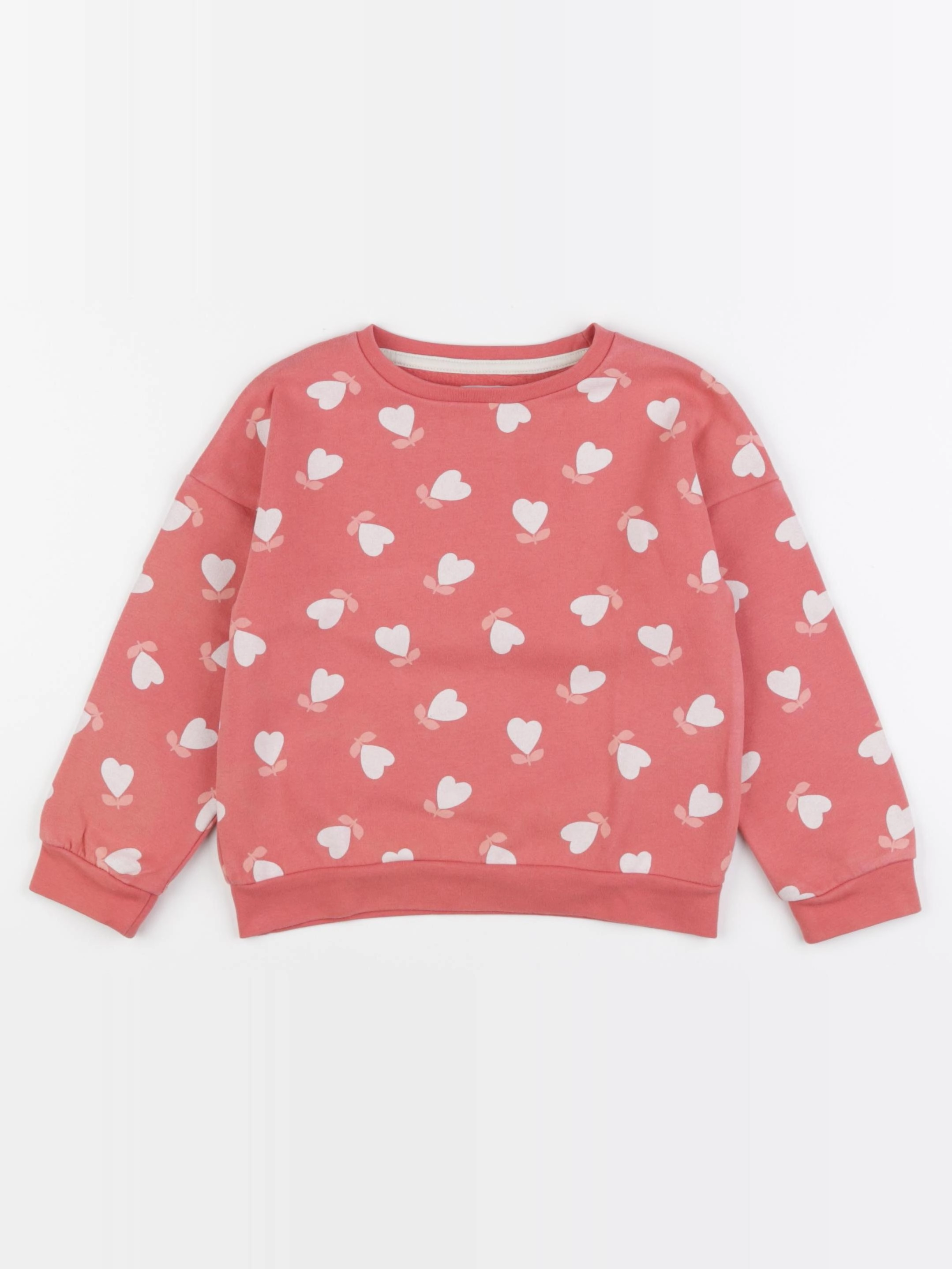 Vertbaudet - sweat rose - 4 ans