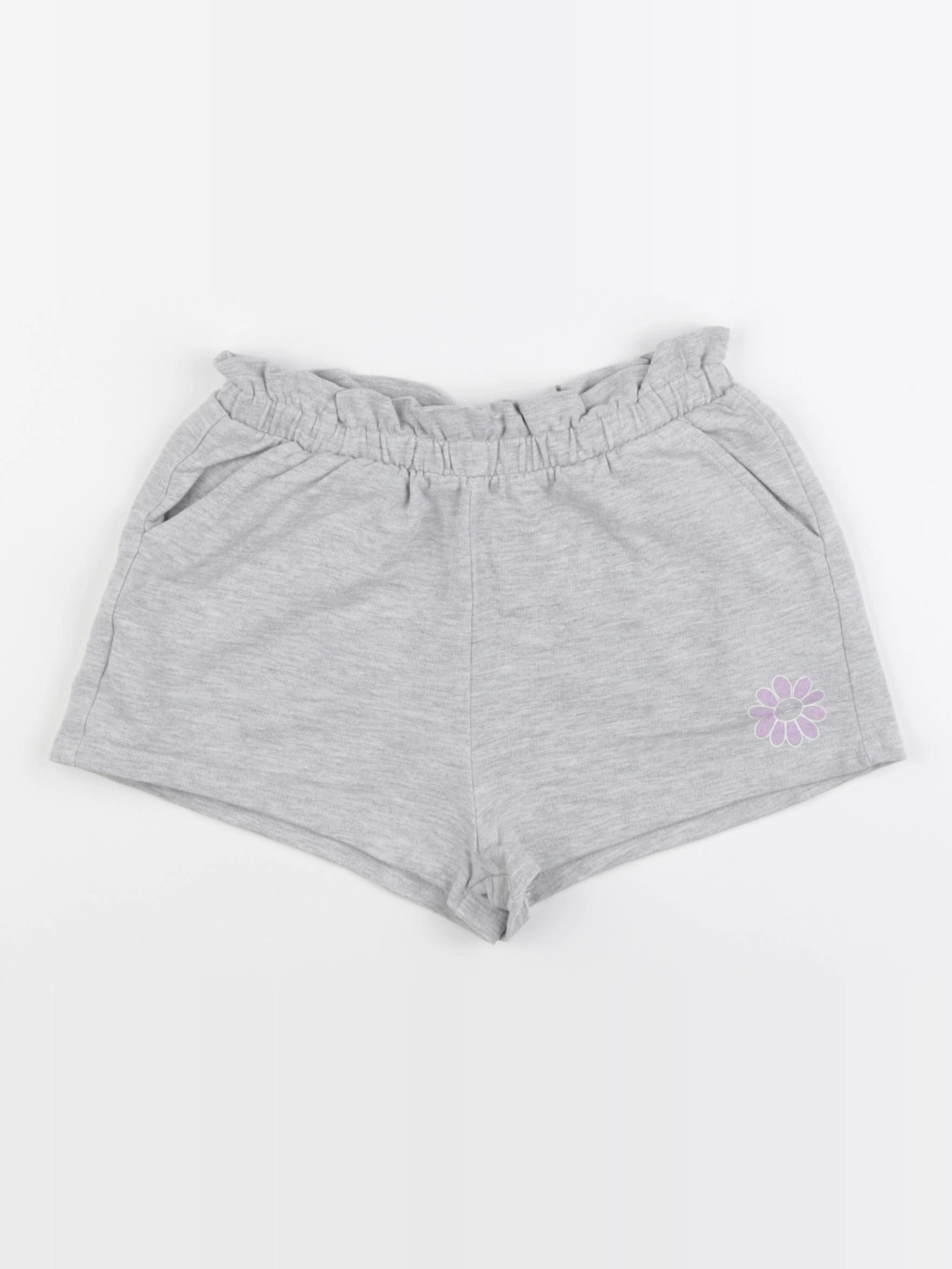 Vertbaudet - short gris - 8 ans