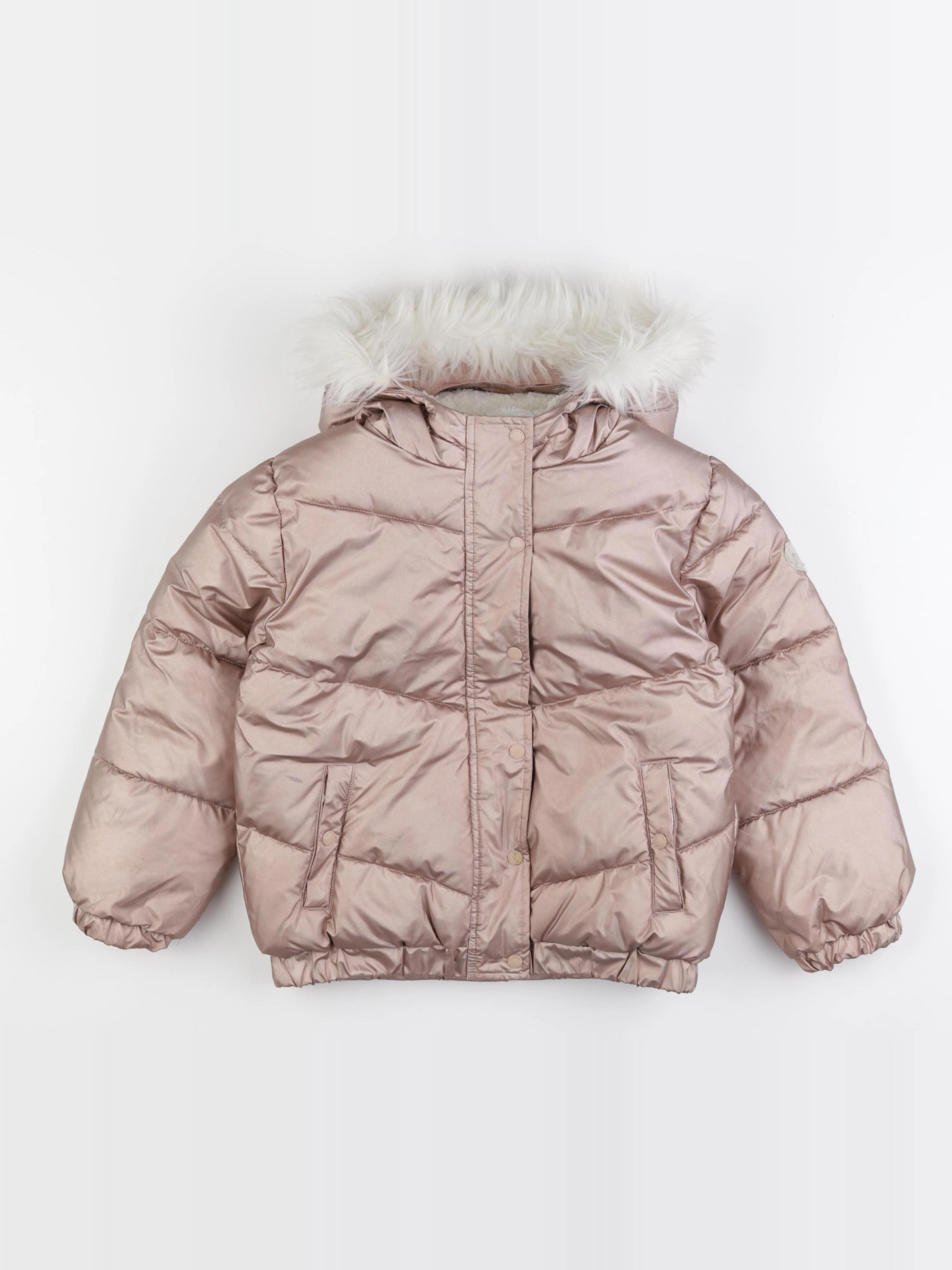 Vertbaudet - doudoune rose - 8 ans