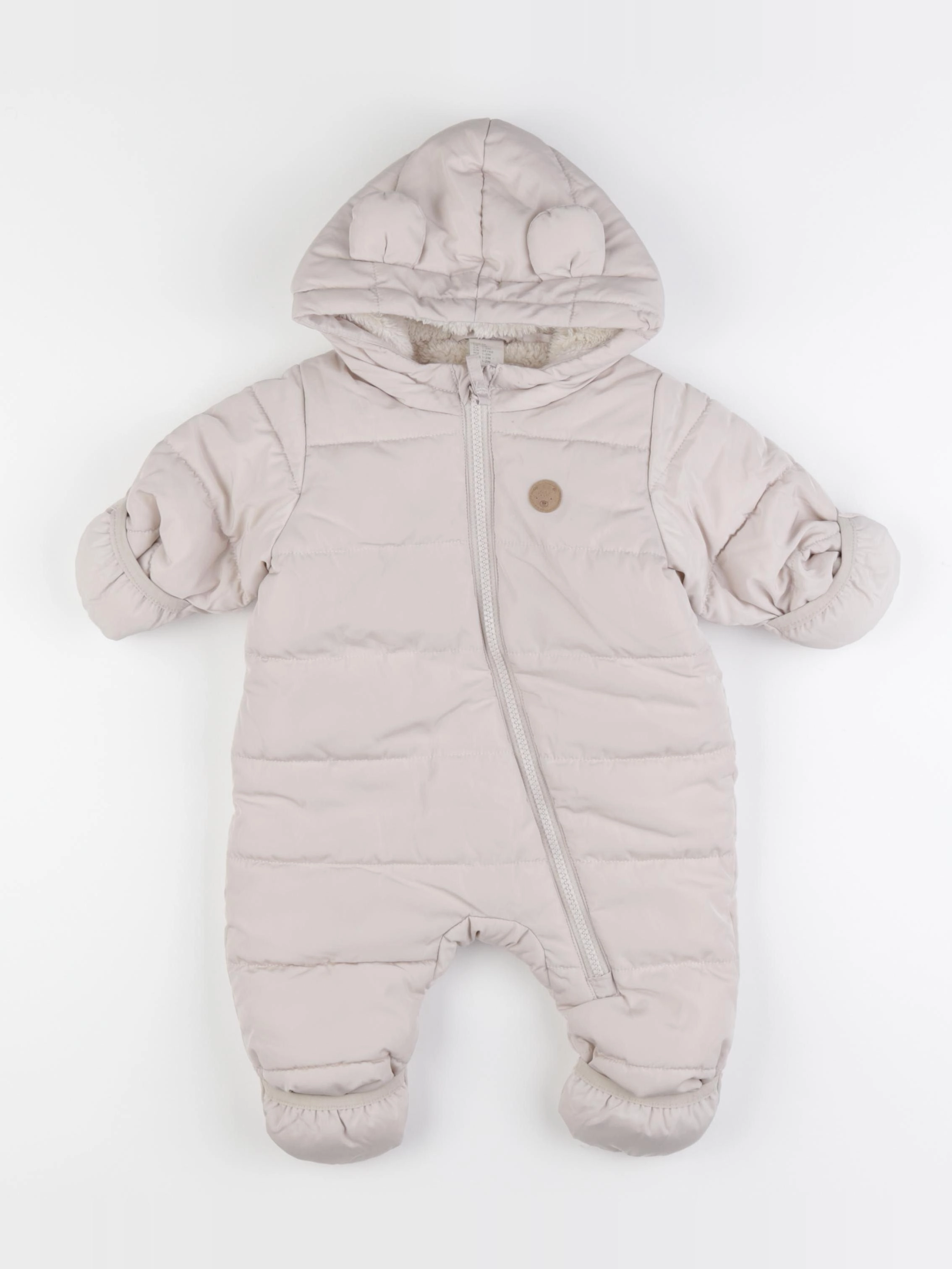 H&M - combi-pilote beige - 1 mois