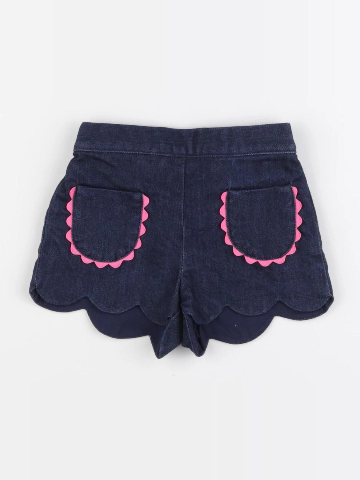 Jacadi - short bleu, rose - 6 mois