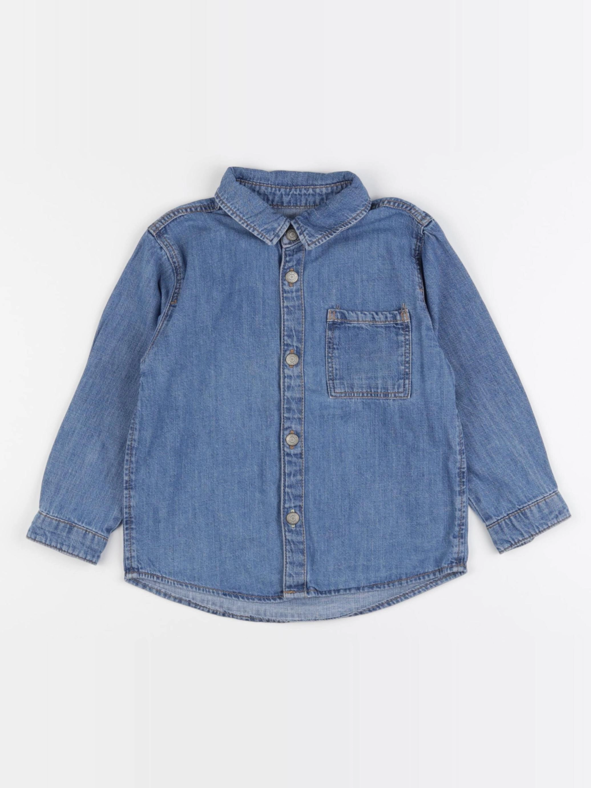 Zara - chemise bleu - 2/3 ans