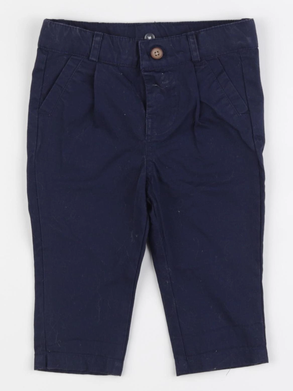 Vertbaudet - pantalon bleu - 9 mois