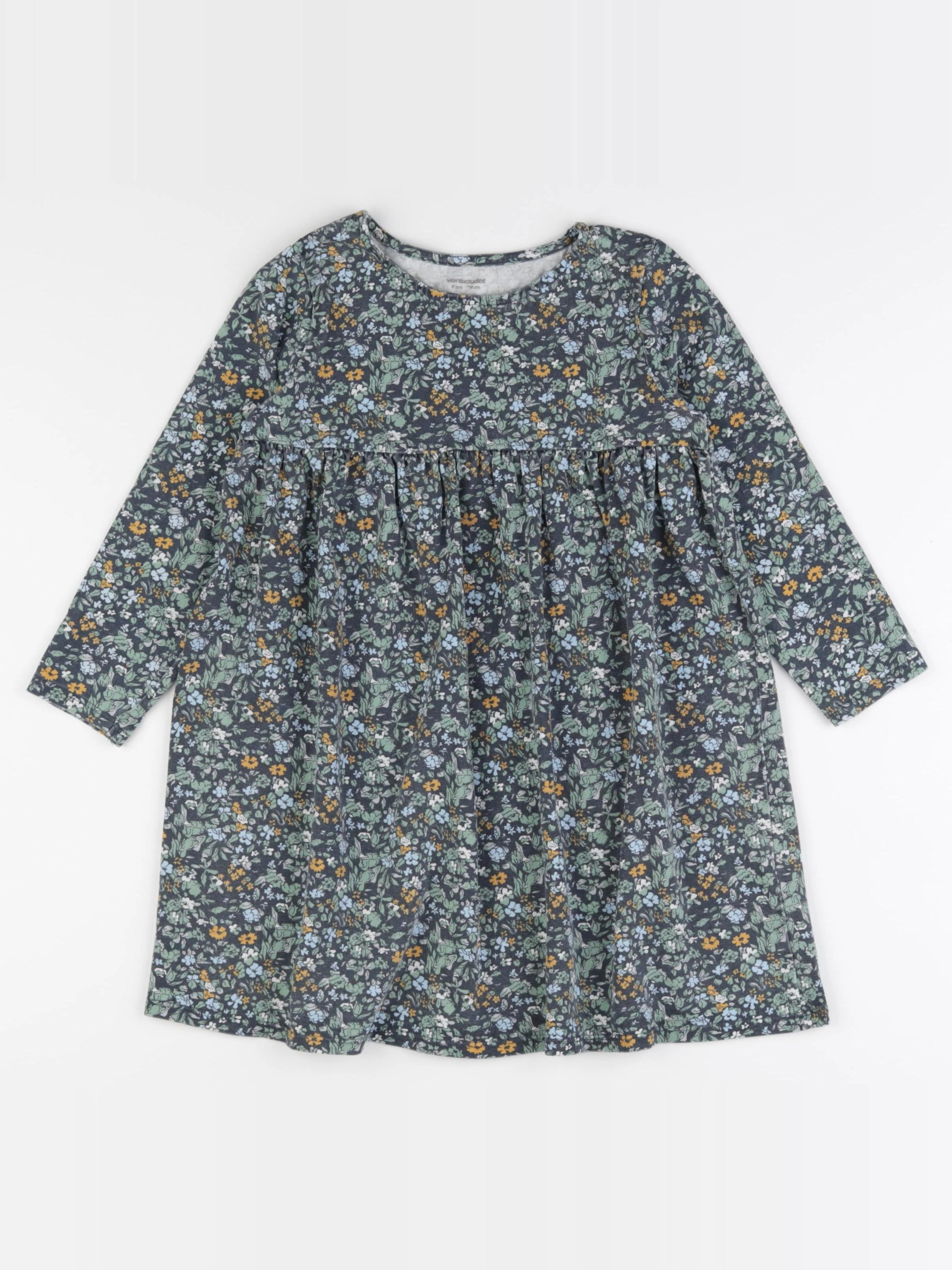 Vertbaudet - robe vert - 6 ans