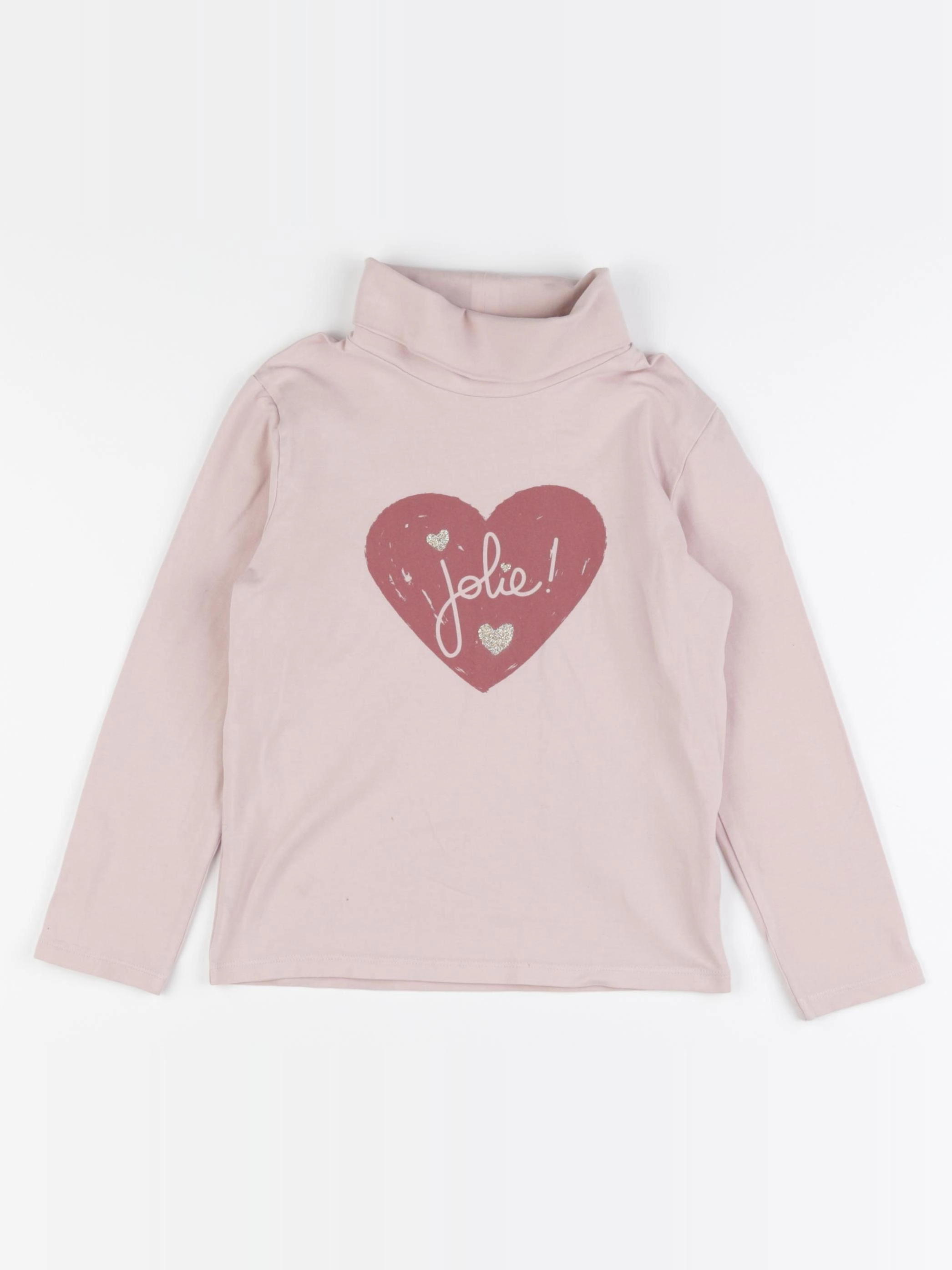 Vertbaudet - sous-pull rose - 6 ans
