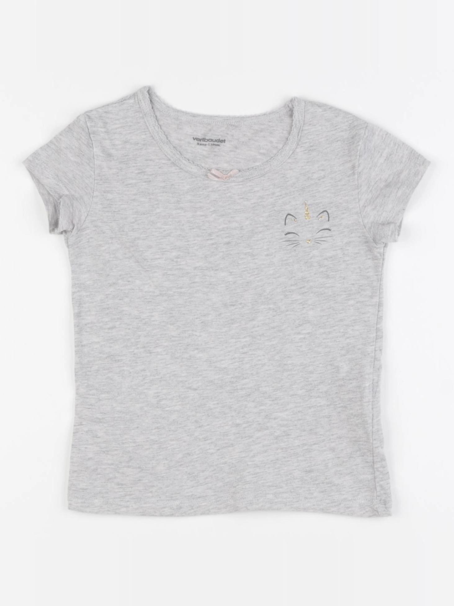 Vertbaudet - maillot de corps gris - 5 ans