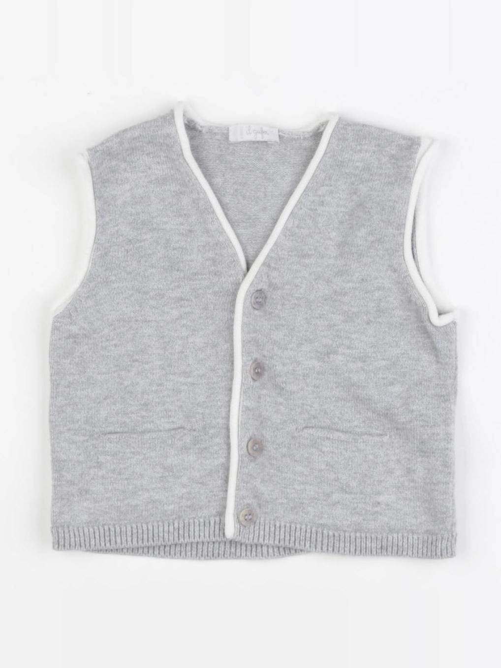 Il Gufo - gilet gris - 6 mois