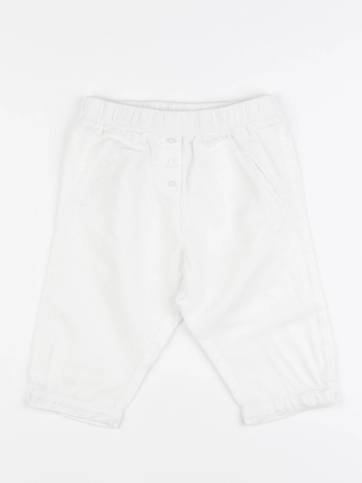 Cyrillus - pantalon blanc - 12 mois
