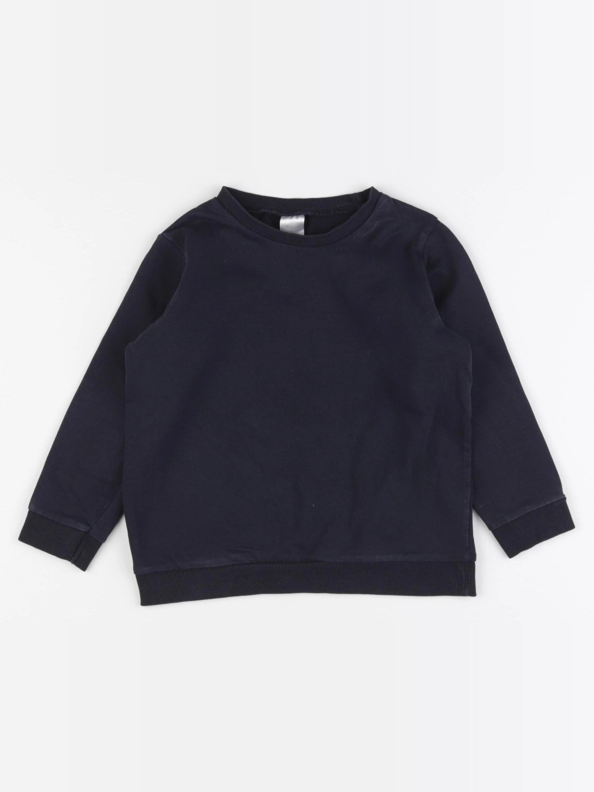H&M - sweat bleu - 3/4 ans