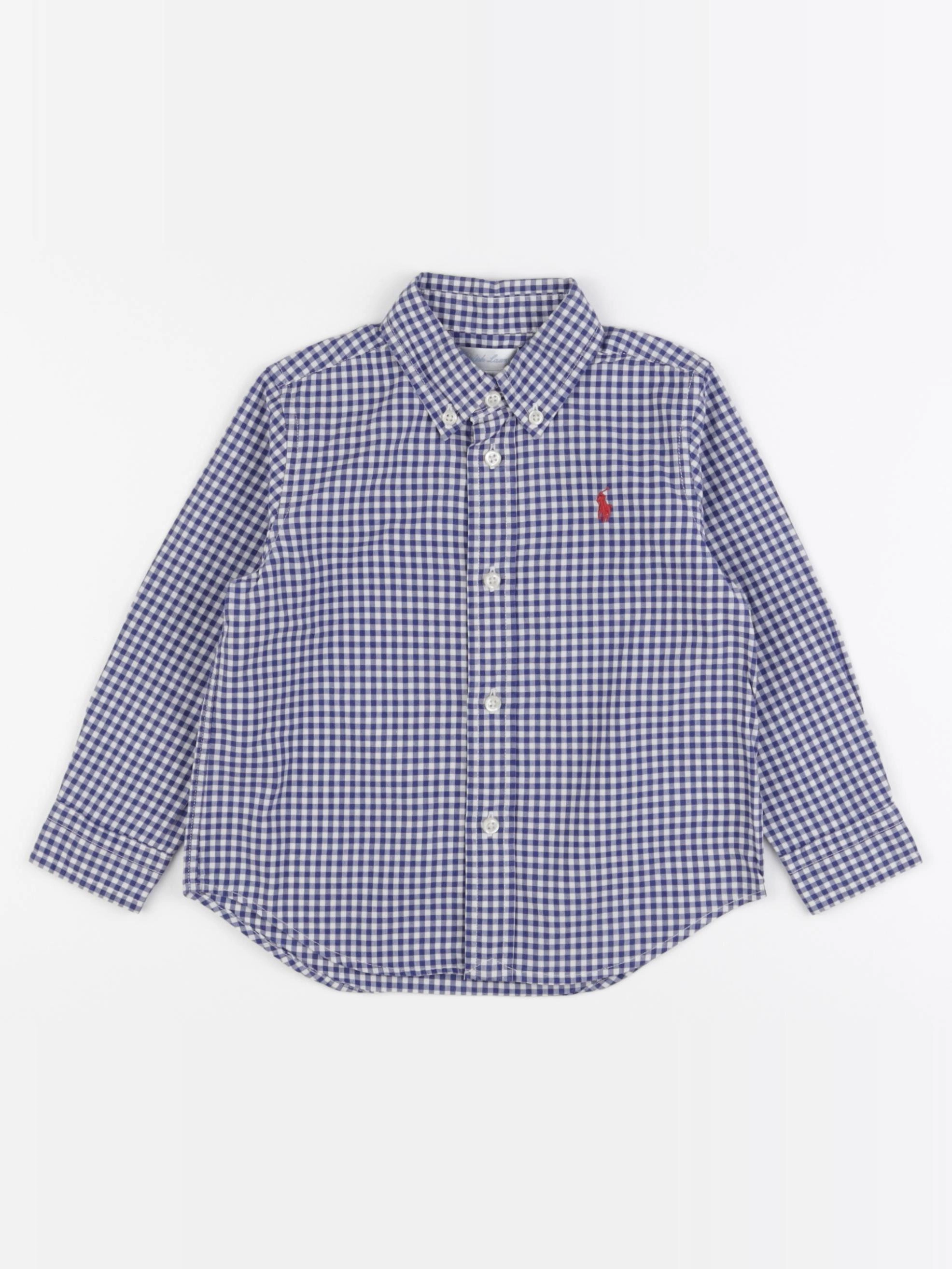 Ralph Lauren - chemise bleu - 2 ans