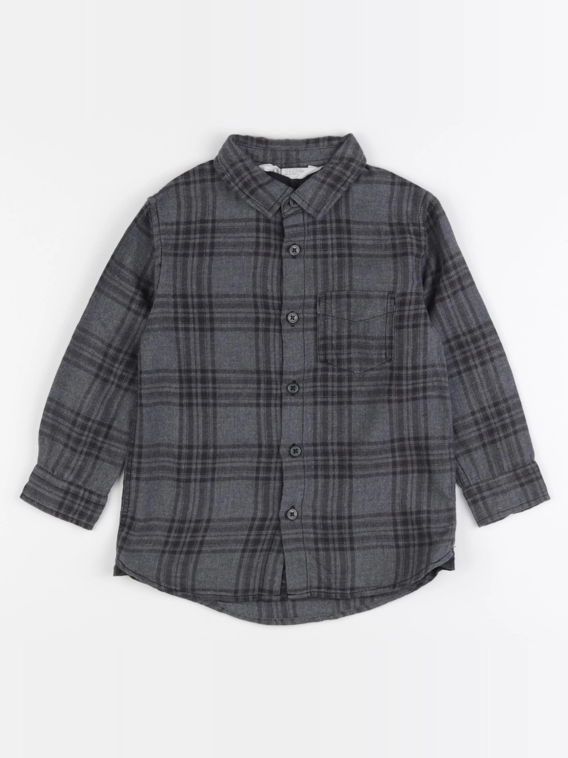 H&M - chemise gris - 18/24 mois