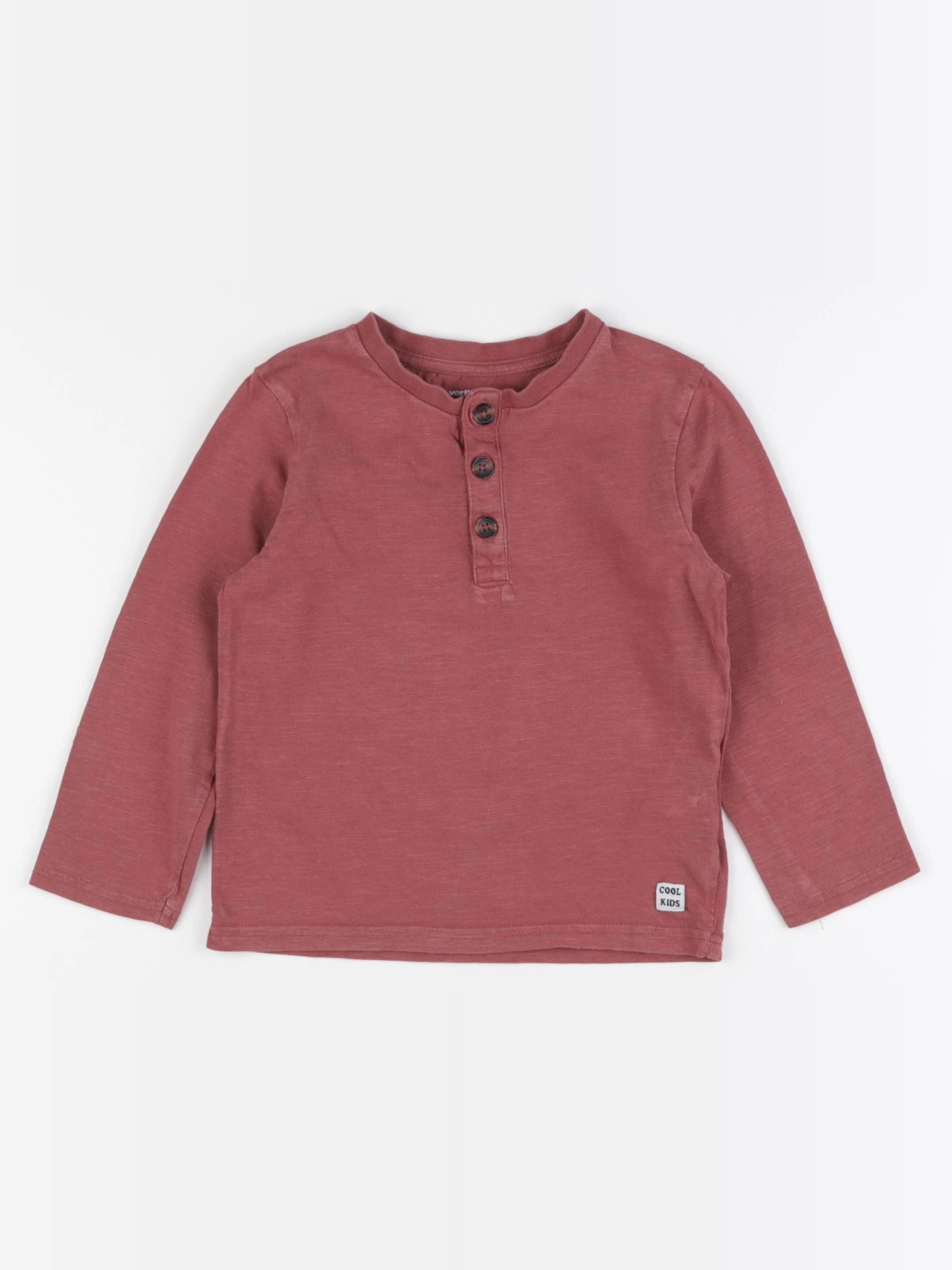 Vertbaudet - tee-shirt rouge - 5 ans