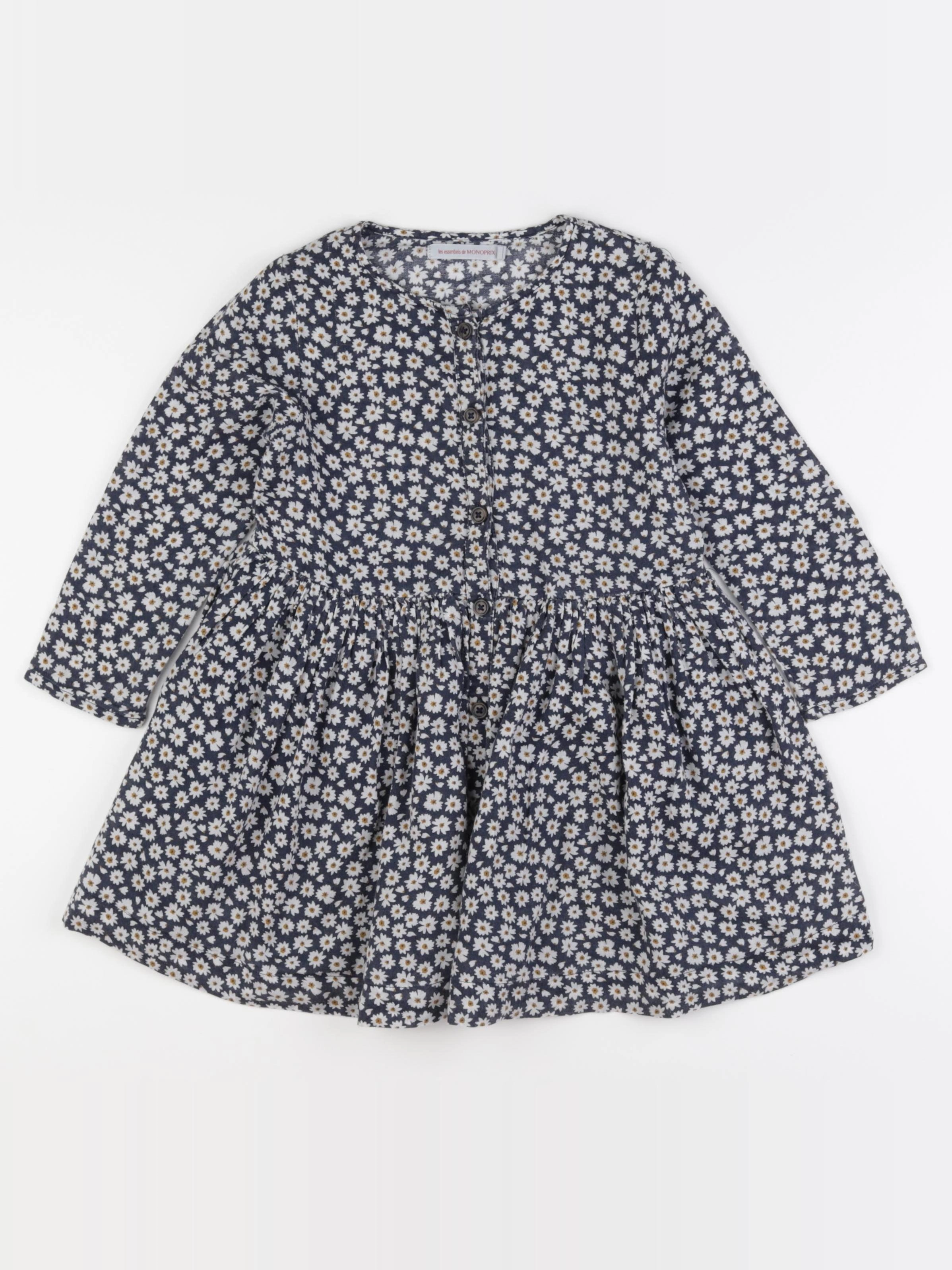Monoprix - robe bleu - 4 ans