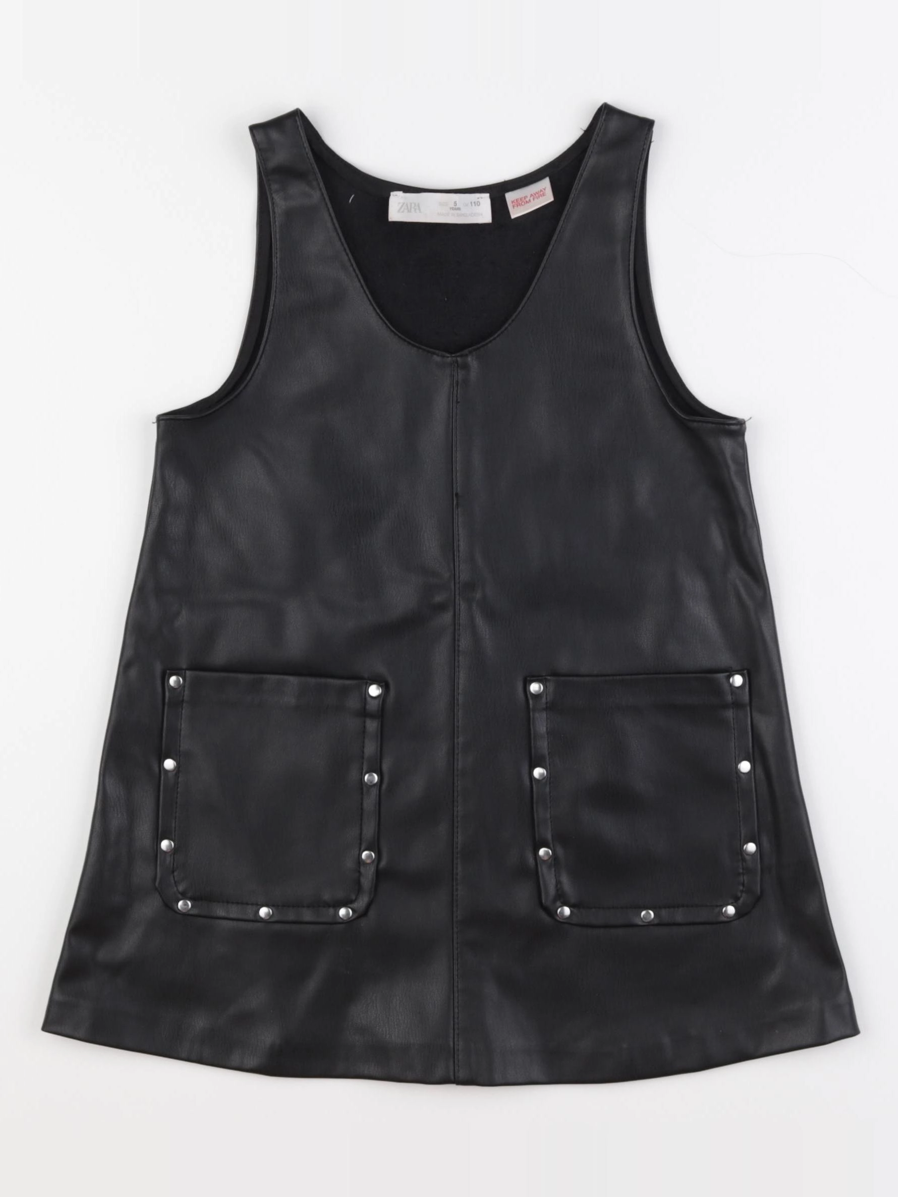 Zara - robe simili cuir- 5 ans