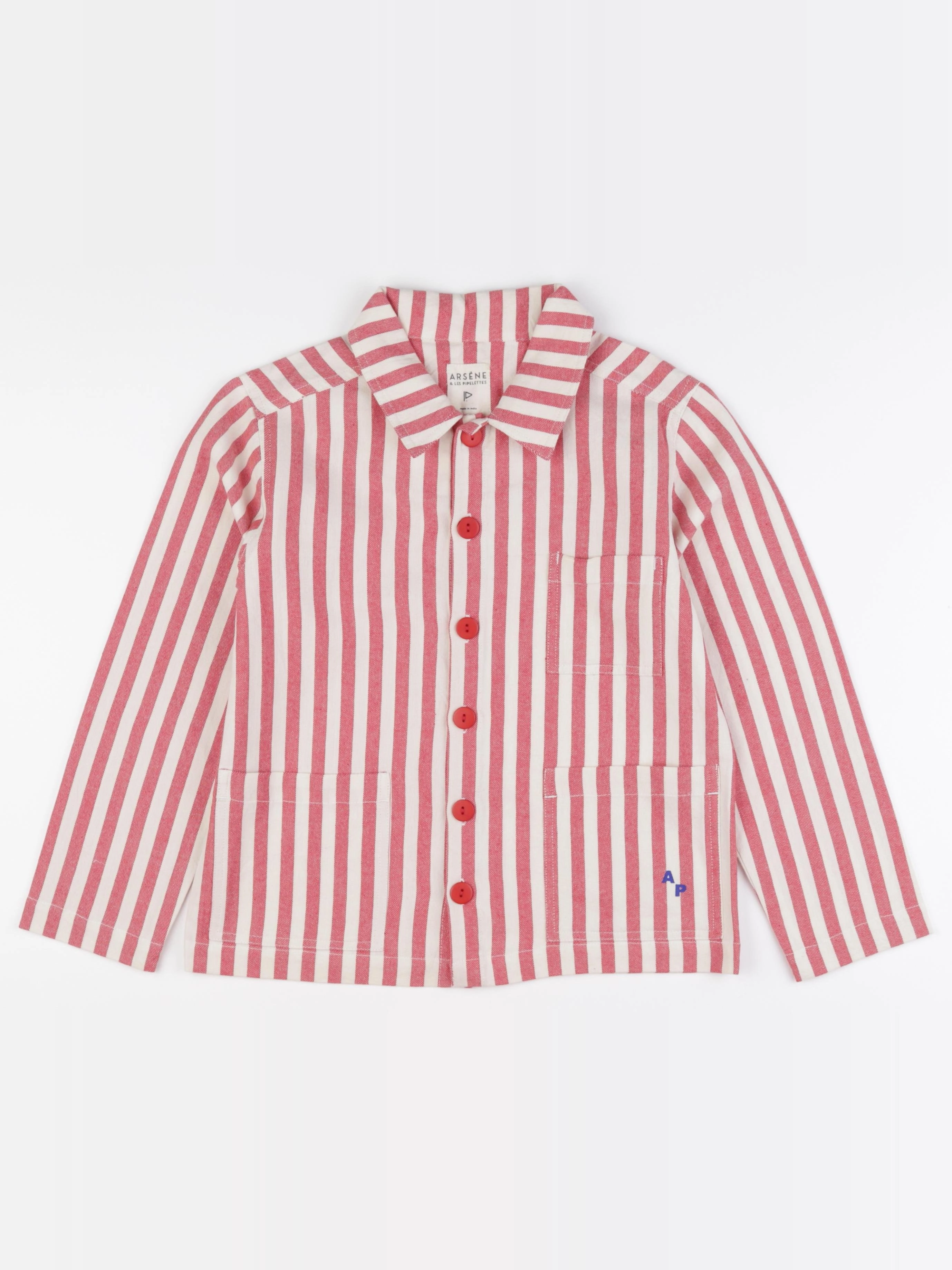 Arsène et les pipelettes - veste rouge, blanc - 8 ans