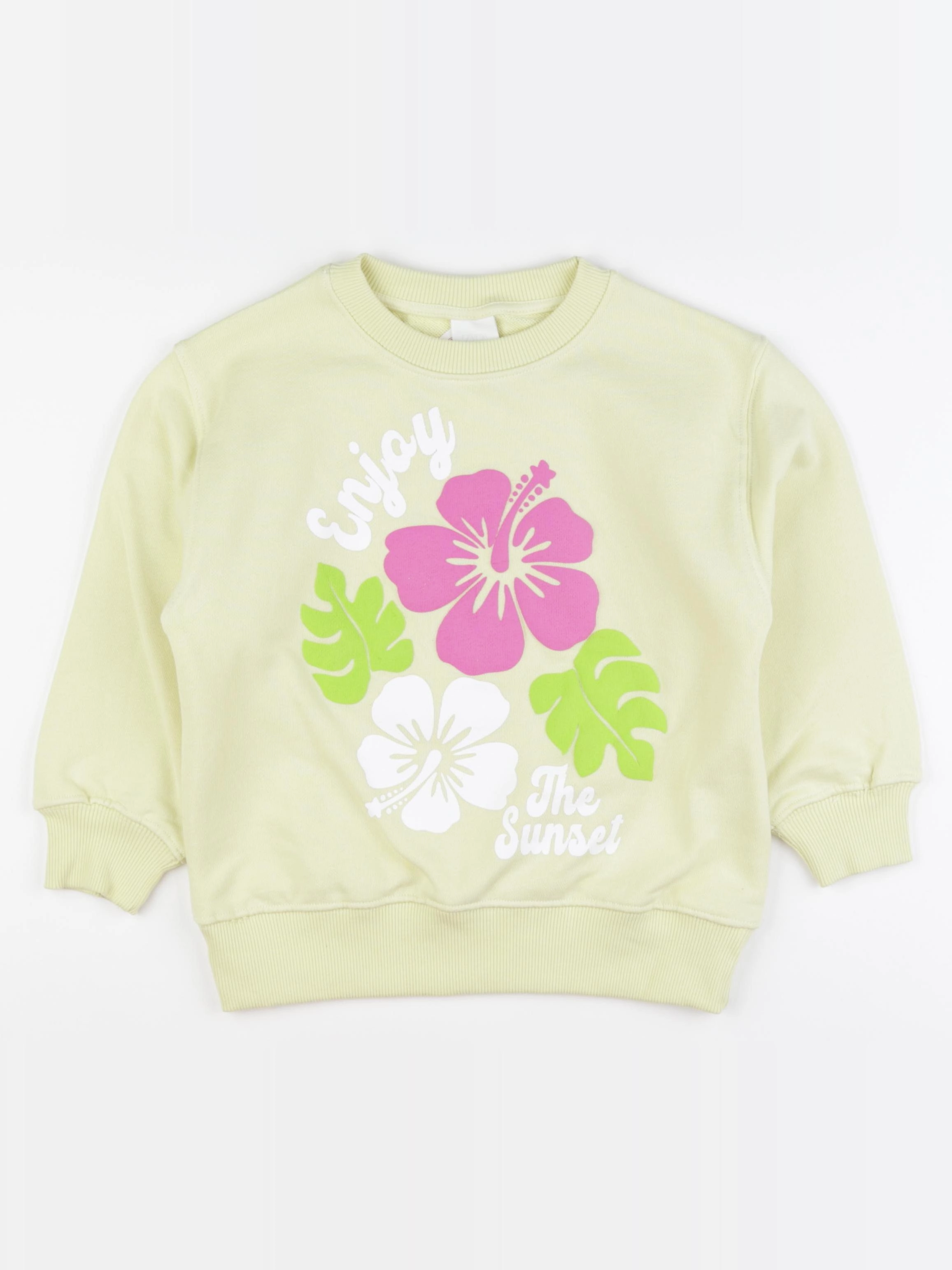 Zara - sweat vert - 6/7 ans