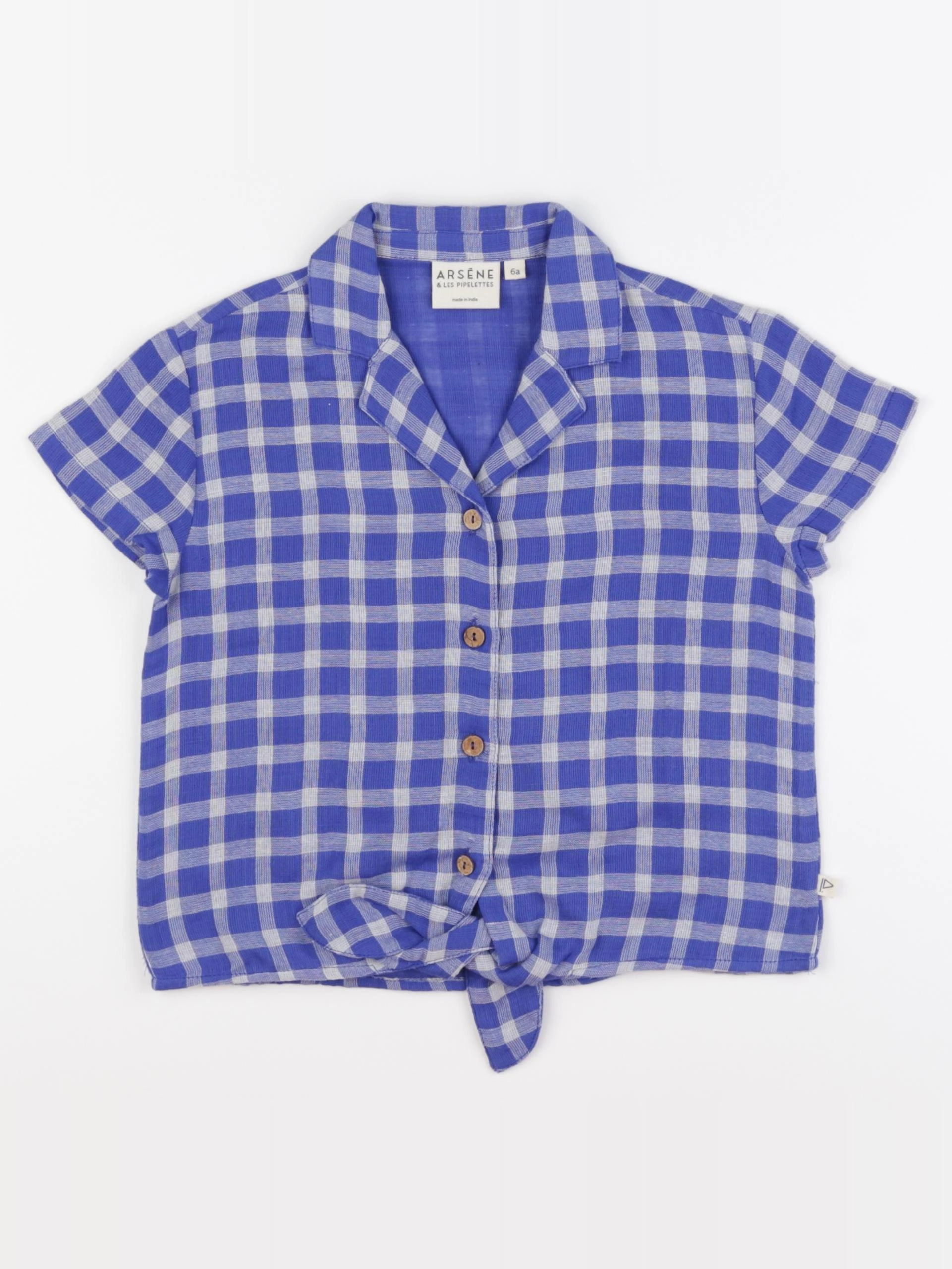 Arsène et les pipelettes - chemise bleu - 6 ans