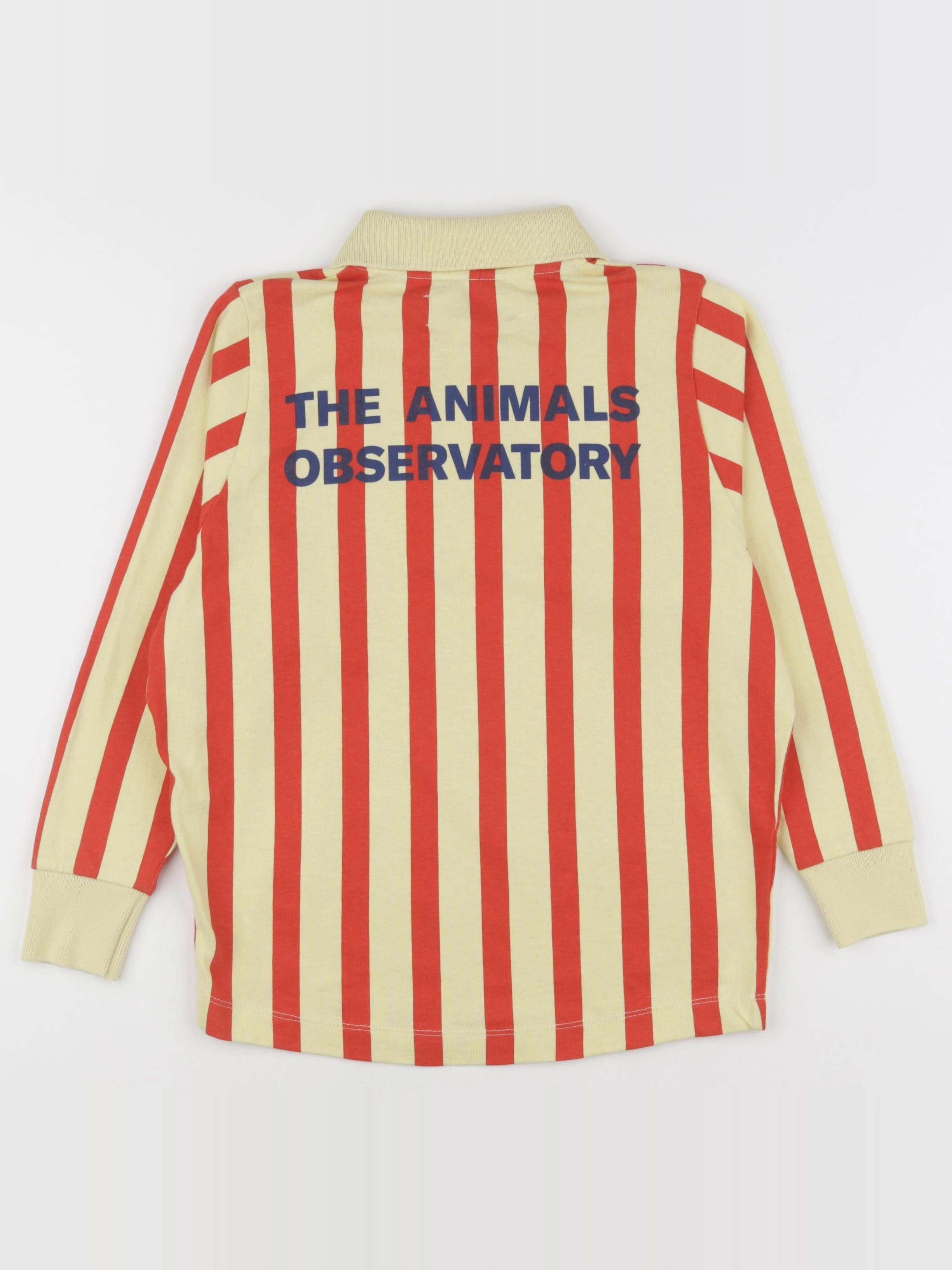 The animals observatory - polo imprimé au dos jaune, rouge - 8 ans