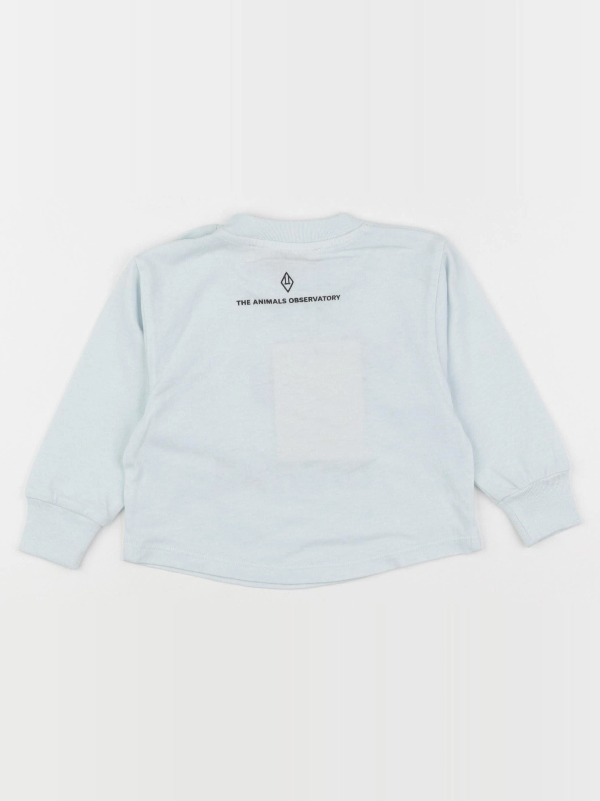 The animals observatory - tee-shirt bleu - 6 mois