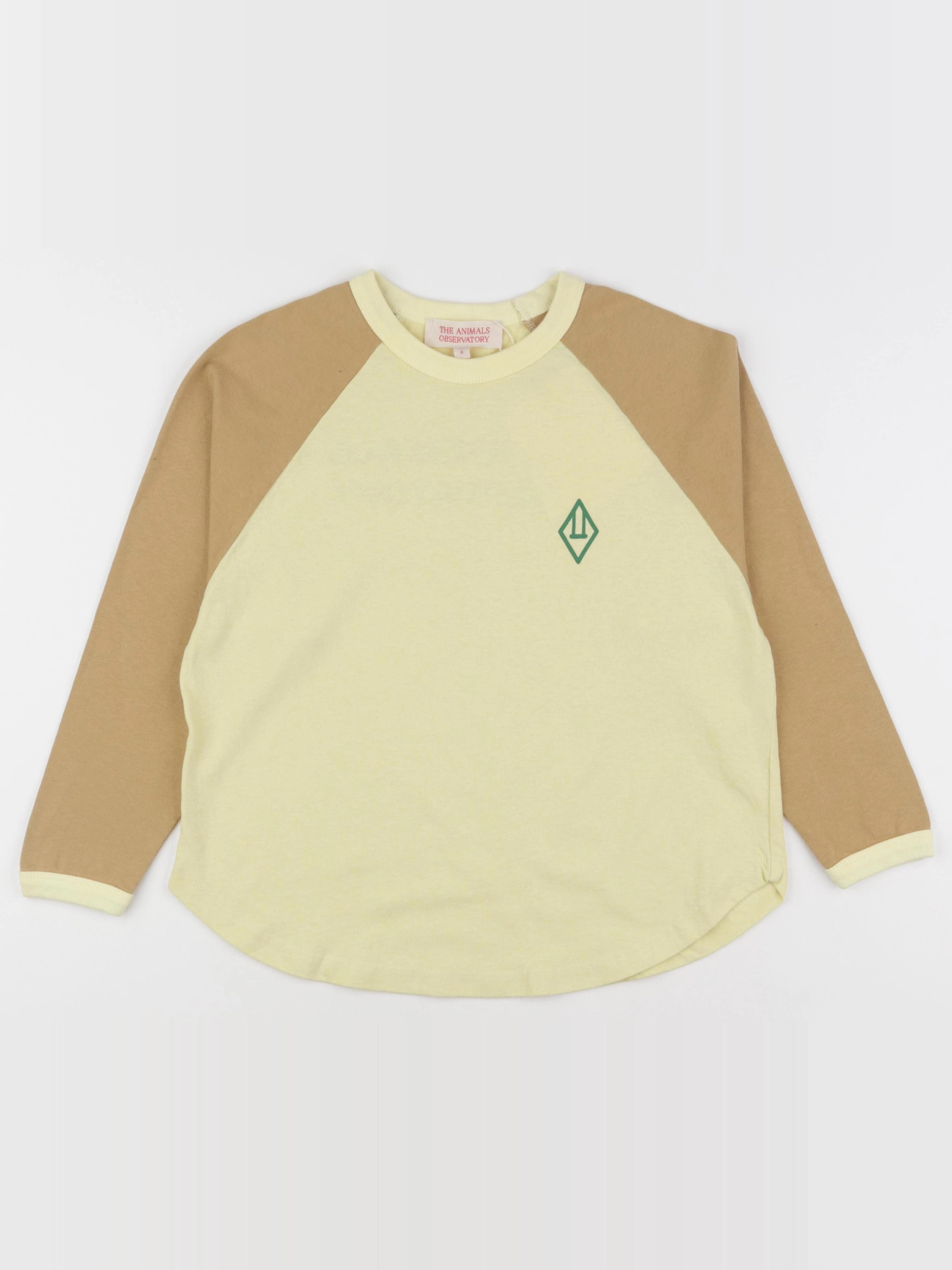 The animals observatory - tee-shirt imprimé au dos jaune, marron - 8 ans
