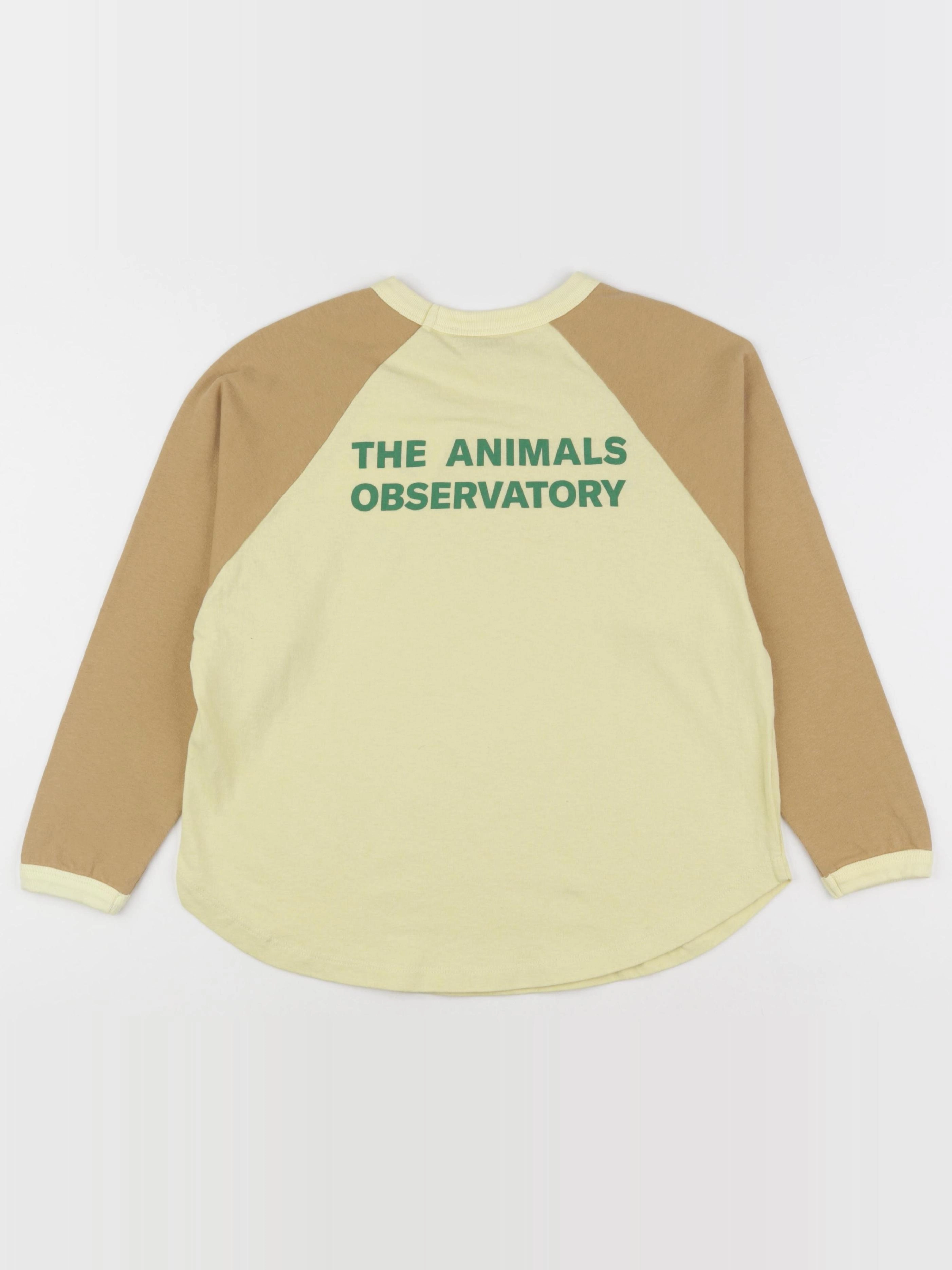 The animals observatory - tee-shirt imprimé au dos jaune, marron - 8 ans