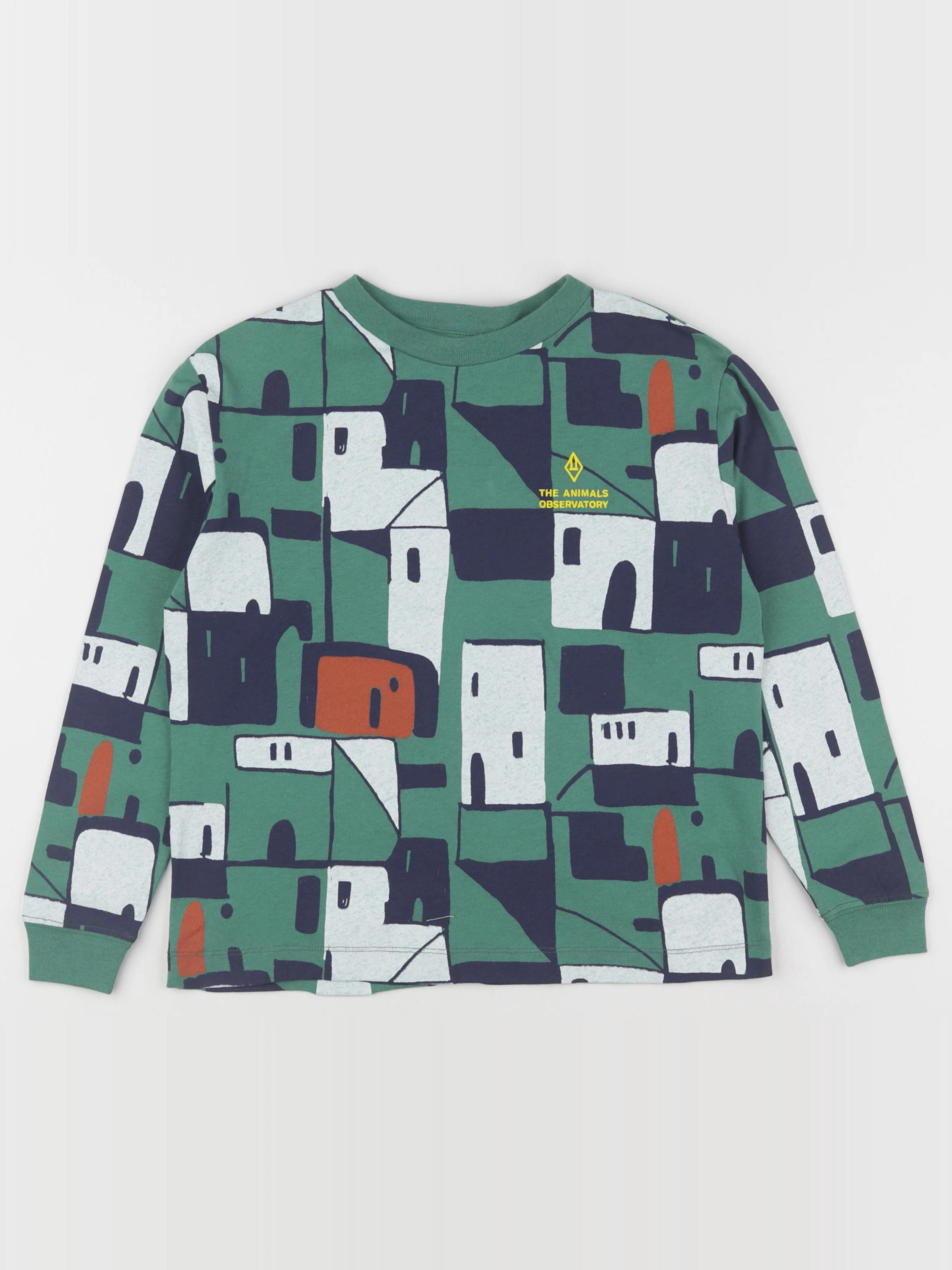 The animals observatory - tee-shirt vert, bleu - 8 ans