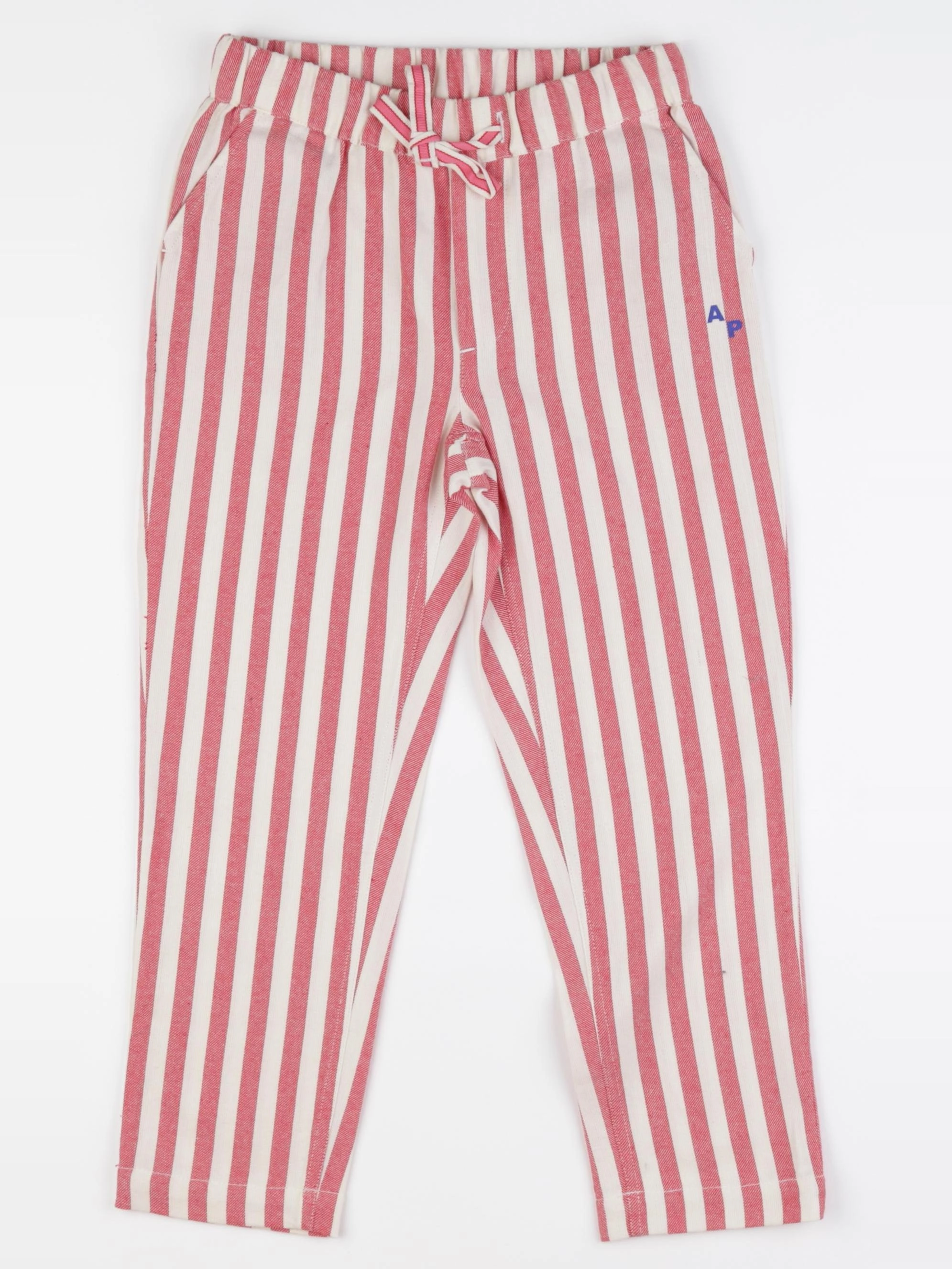 Arsène et les pipelettes - pantalon beige, rouge - 6 ans