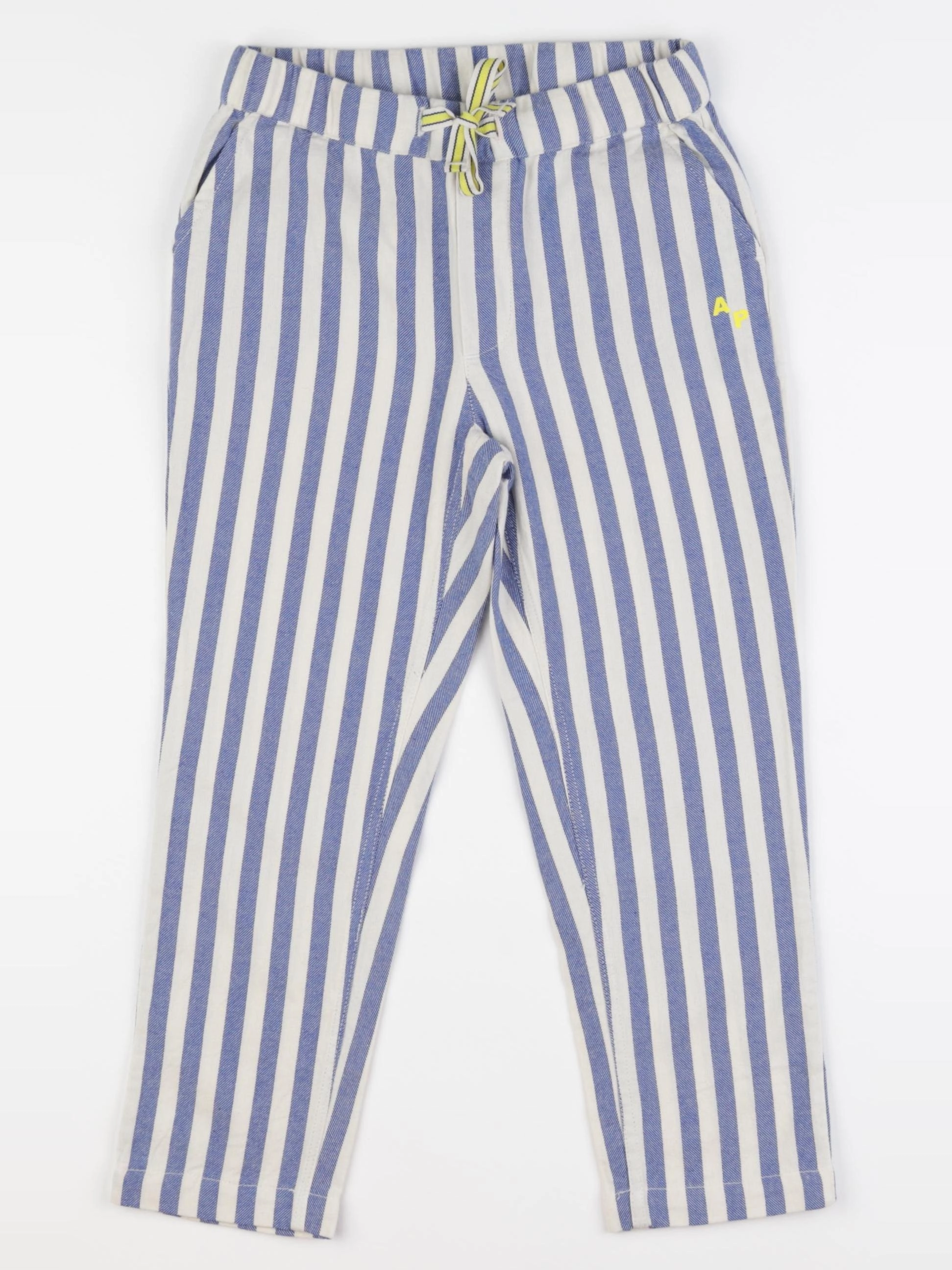 Arsène et les pipelettes - pantalon blanc, bleu - 6 ans