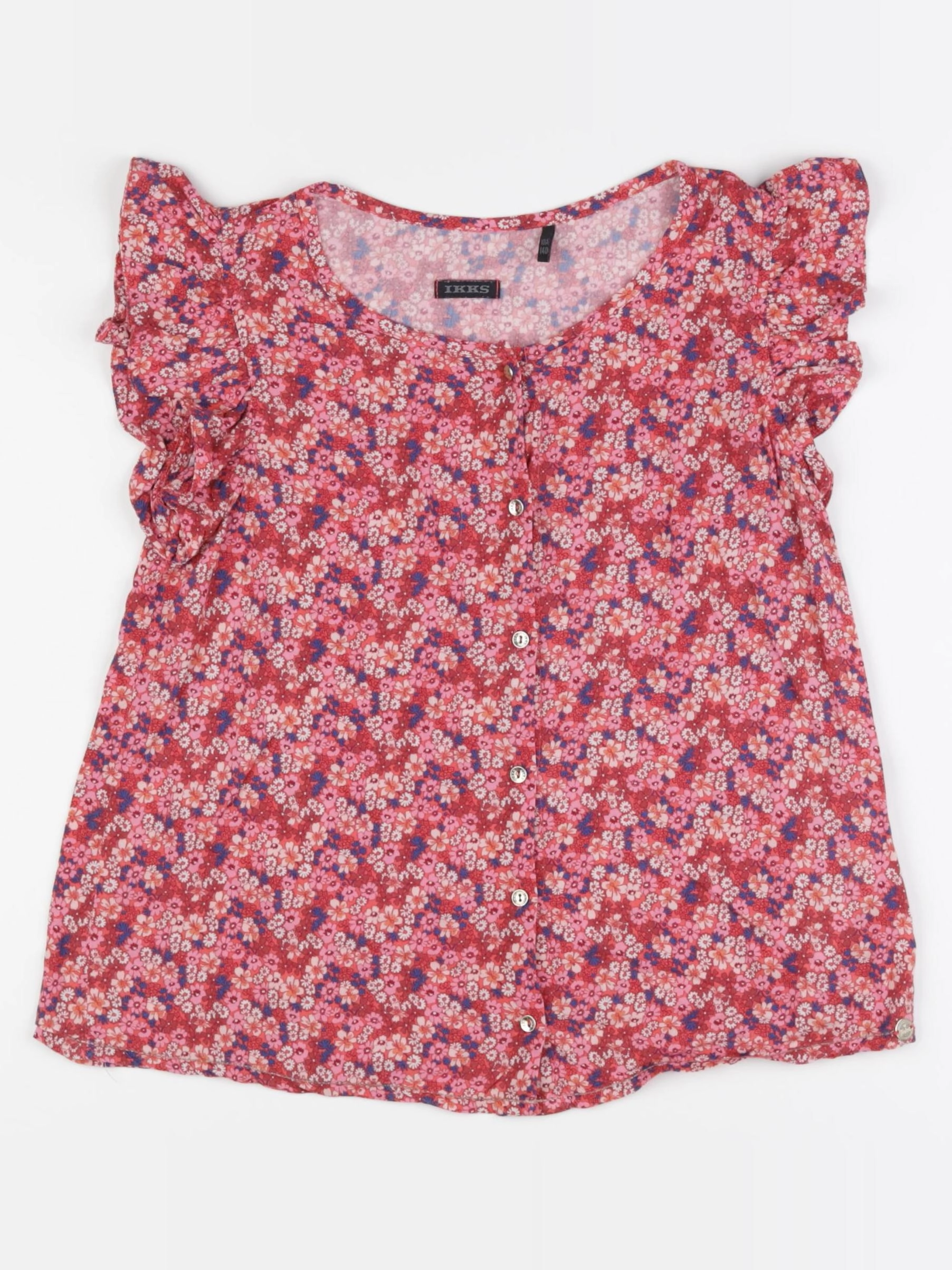 IKKS - blouse rose, rouge - 10 ans